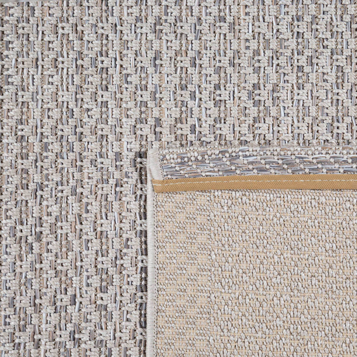 In- & Outdoor Teppiche Modernes Gewelltes Muster Beige Modern