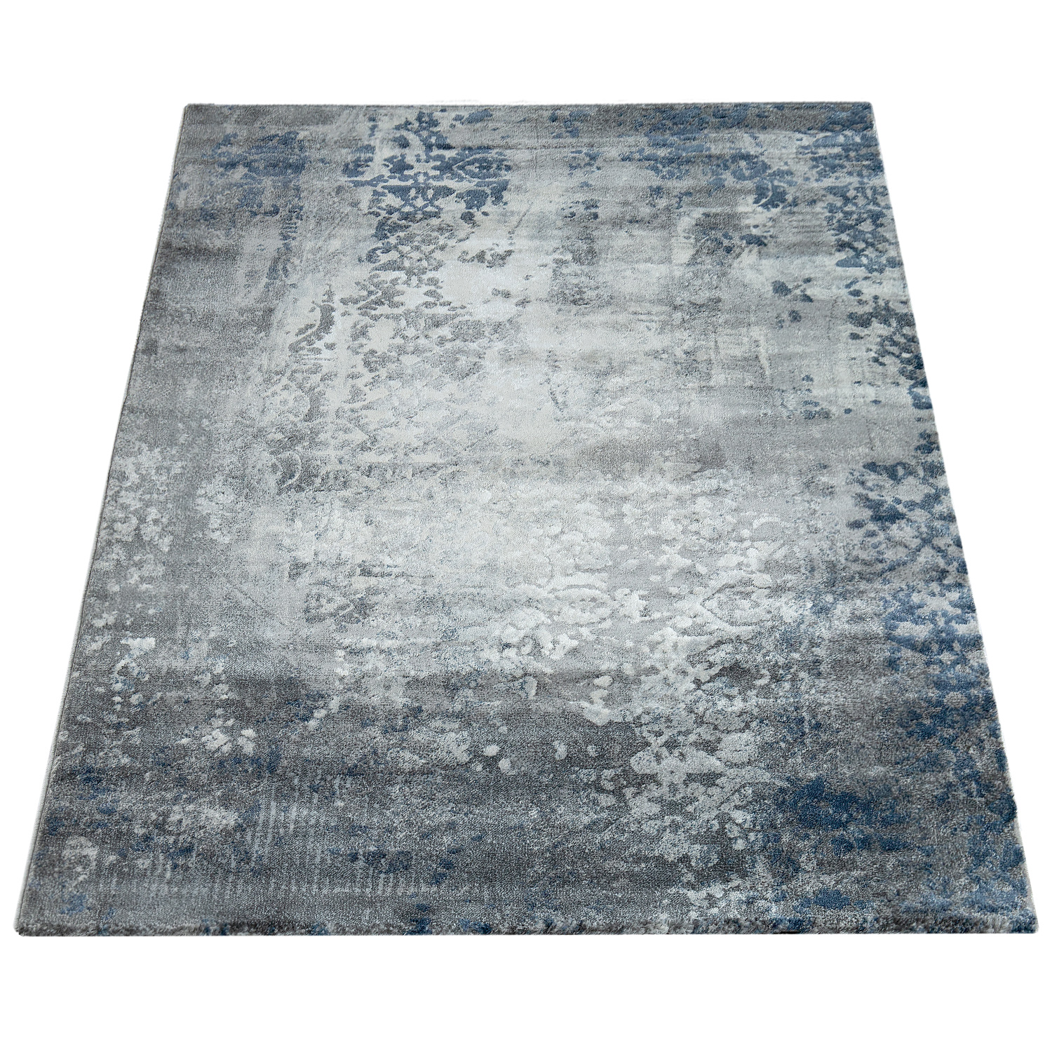 Teppich Orientalisches Muster Vintage Style Ombre Blau 