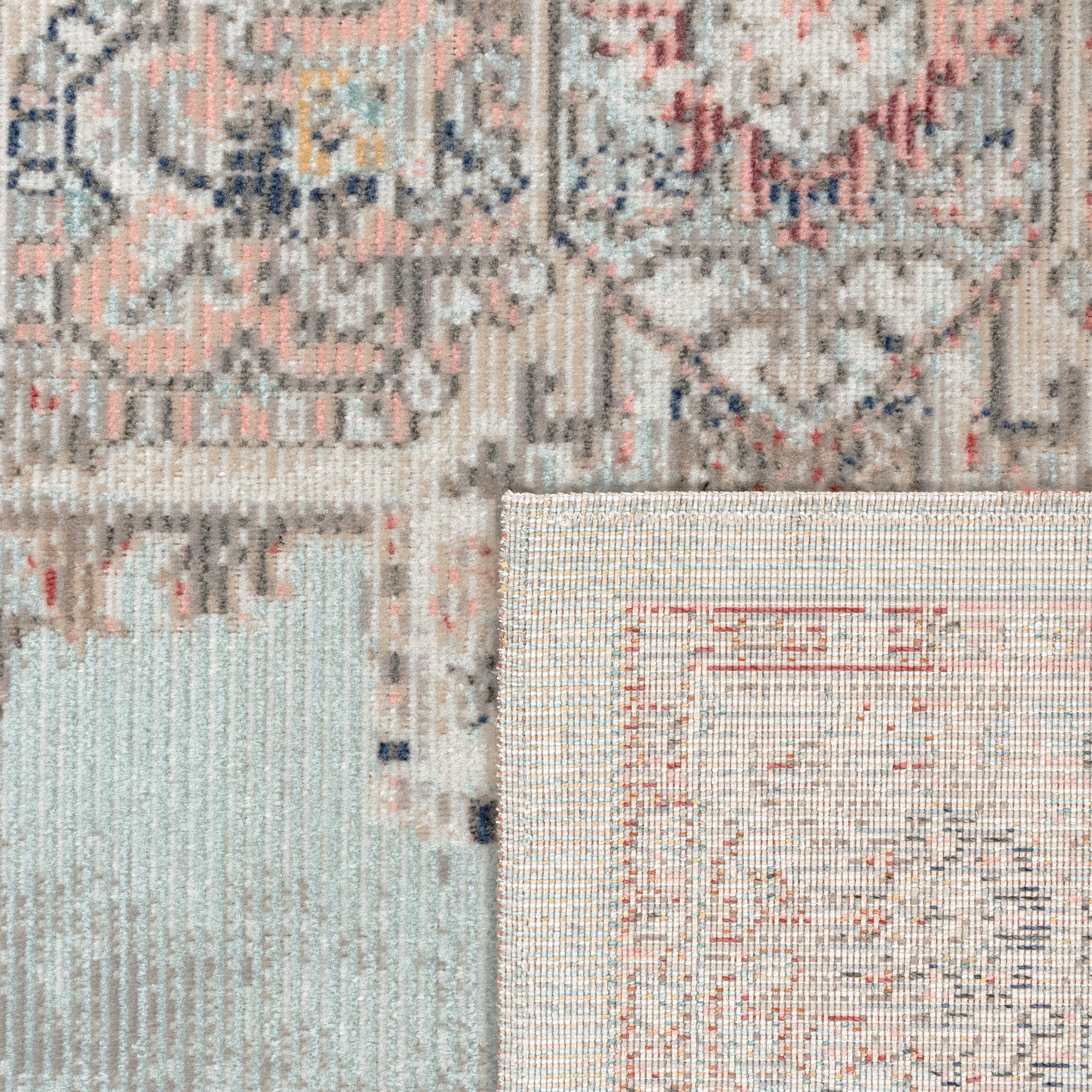 Outdoor Teppich Terrasse Marokkanisches Muster Türkis Orientalisch