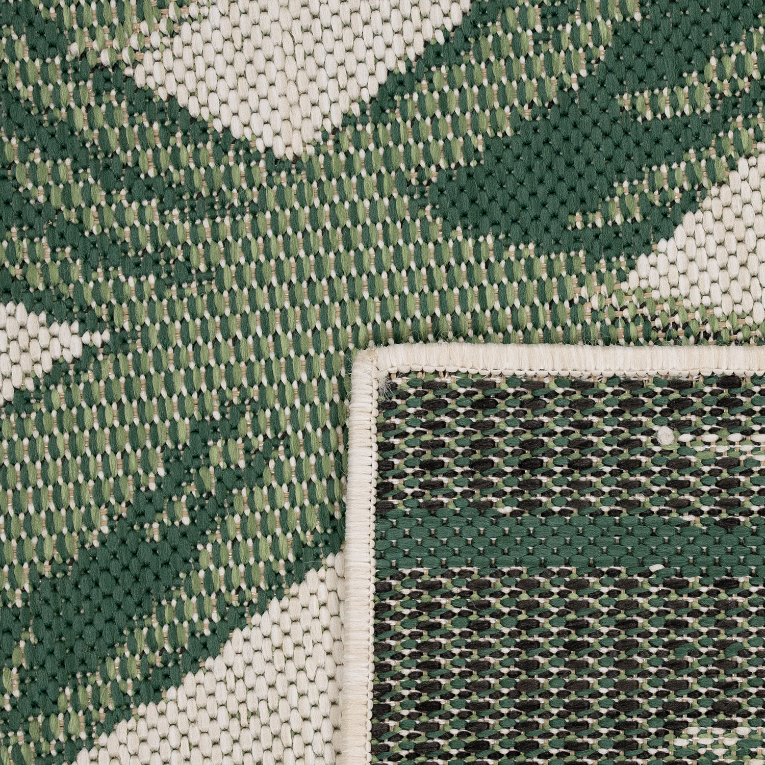 Teppich Flur Küche Florales Muster Palmen Boho Grün Mit Motiv