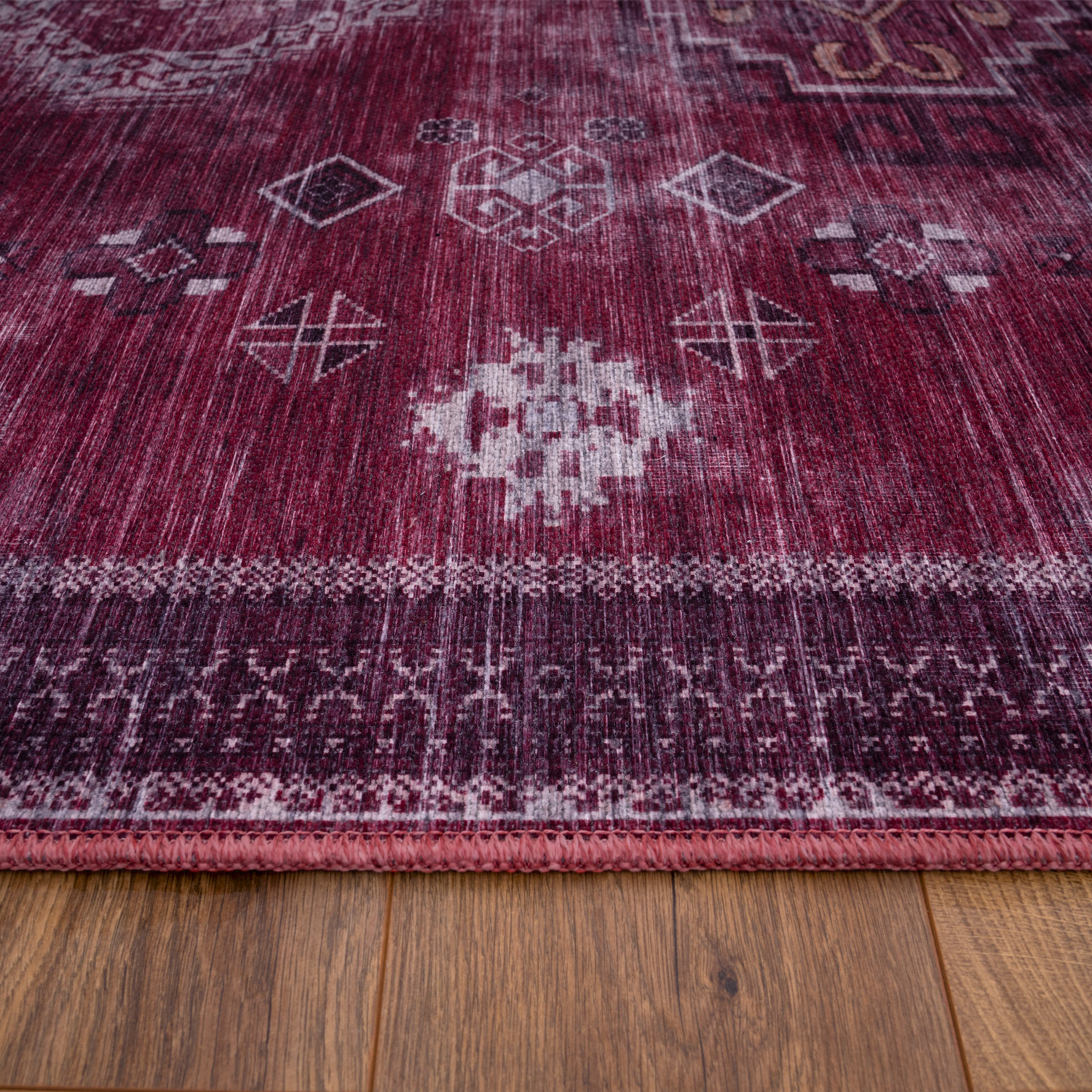 Teppich Esszimmer Modernes Orientalisches Muster Rot Orientalisch