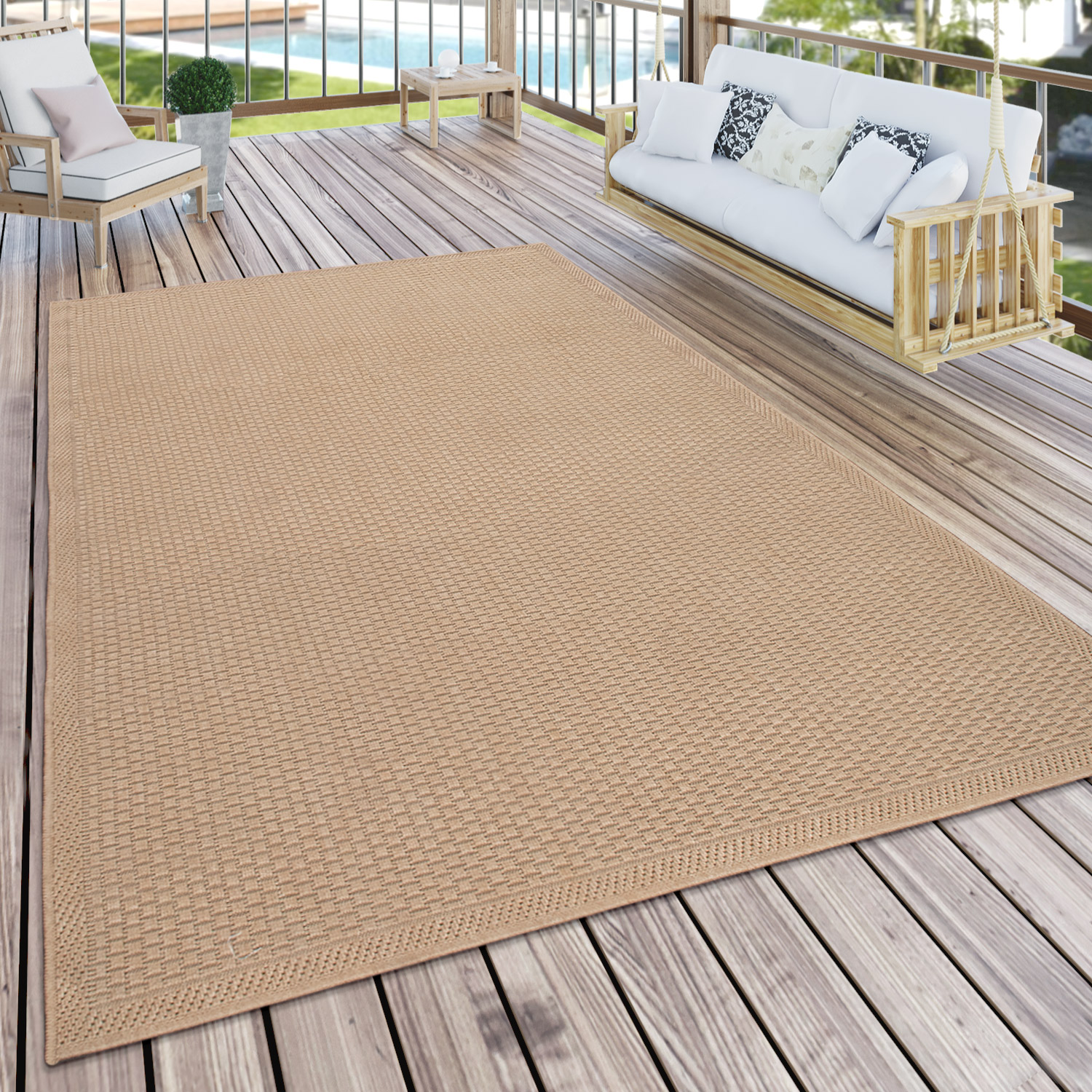 In- & Outdoor-Teppich Timba Natur Modern