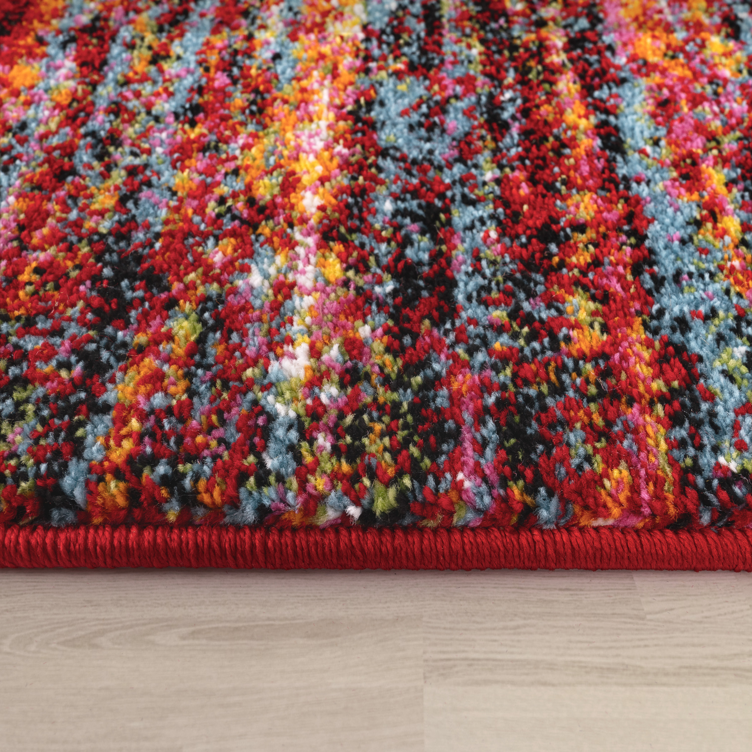 Teppiche Wohnzimmer Teppich Meliertes Design Mehrfarbig 