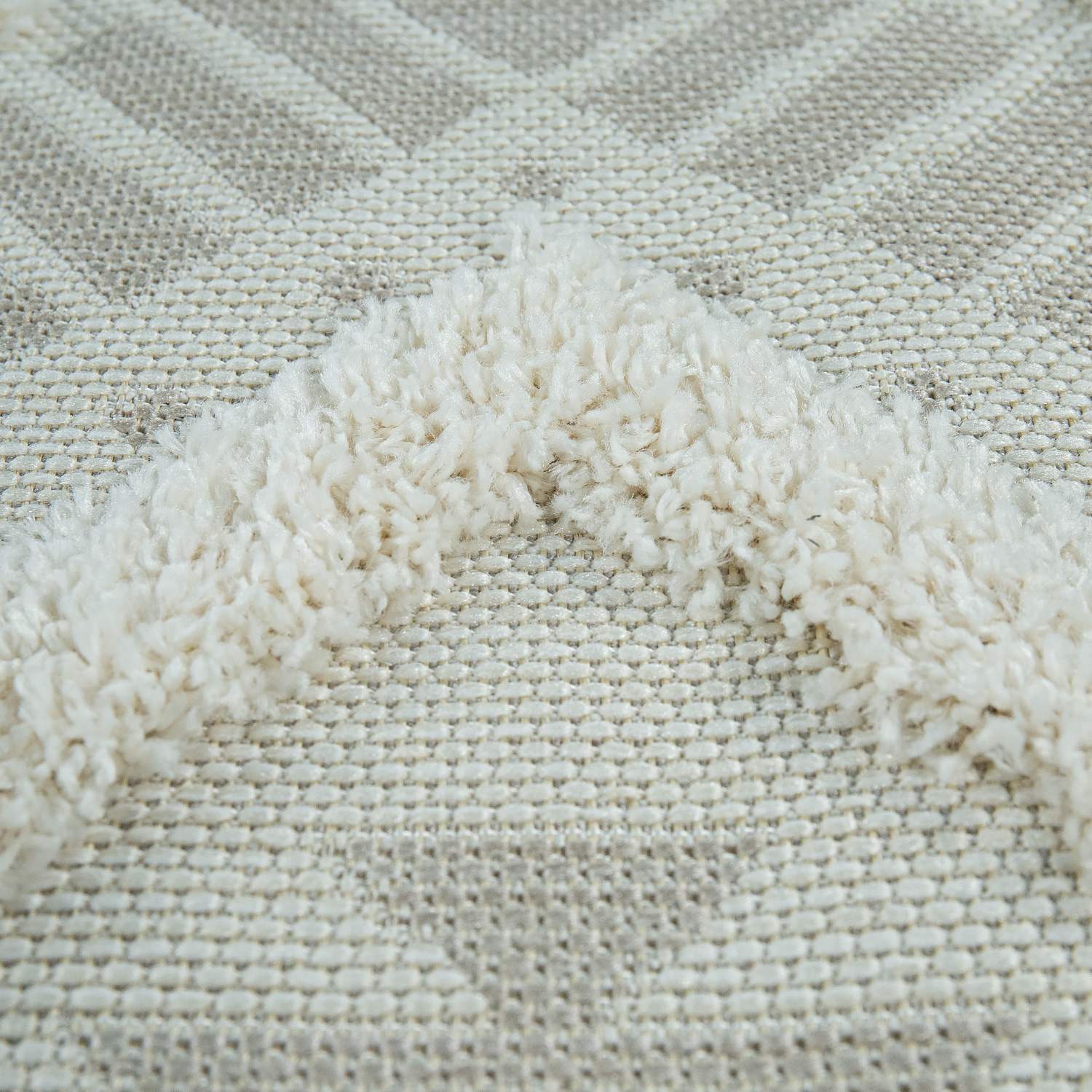 In- & Outdoor-Teppich Flachgewebe Mit Ethno-Muster Beige 