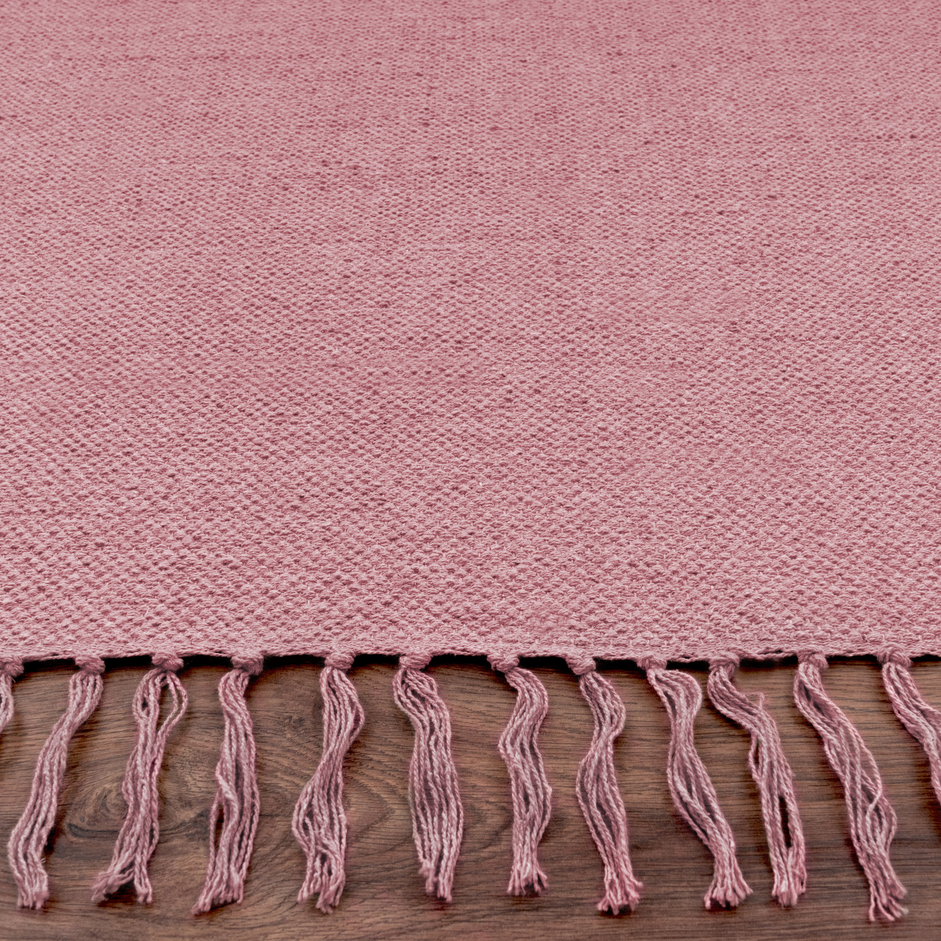 Flachgewebe-Teppich Summer Rosa Modern
