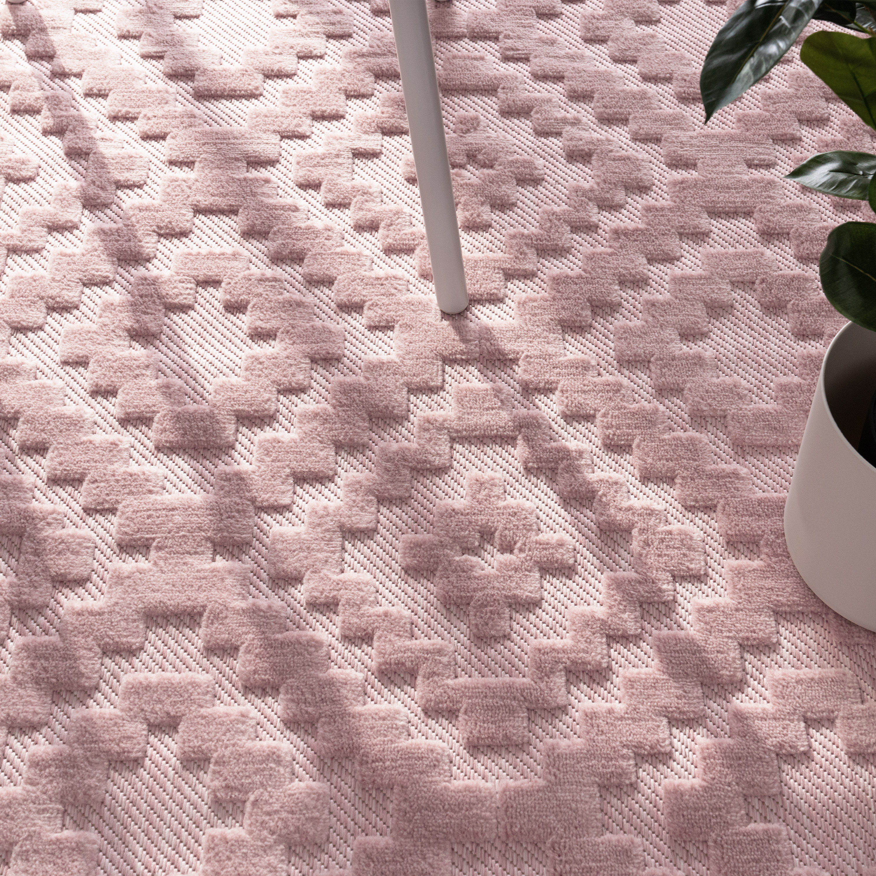 In- & Outdoor-Teppich Livornia Pink Skandinavisch