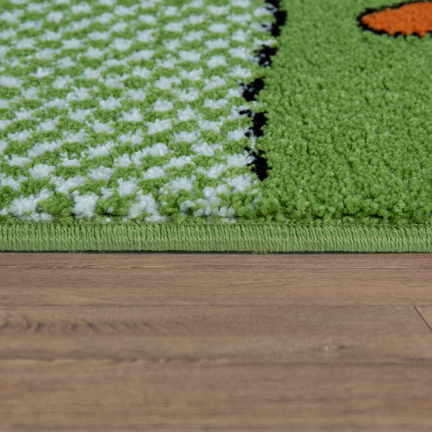 Kinder-Teppich Die Lieben Sieben-Design Grün 