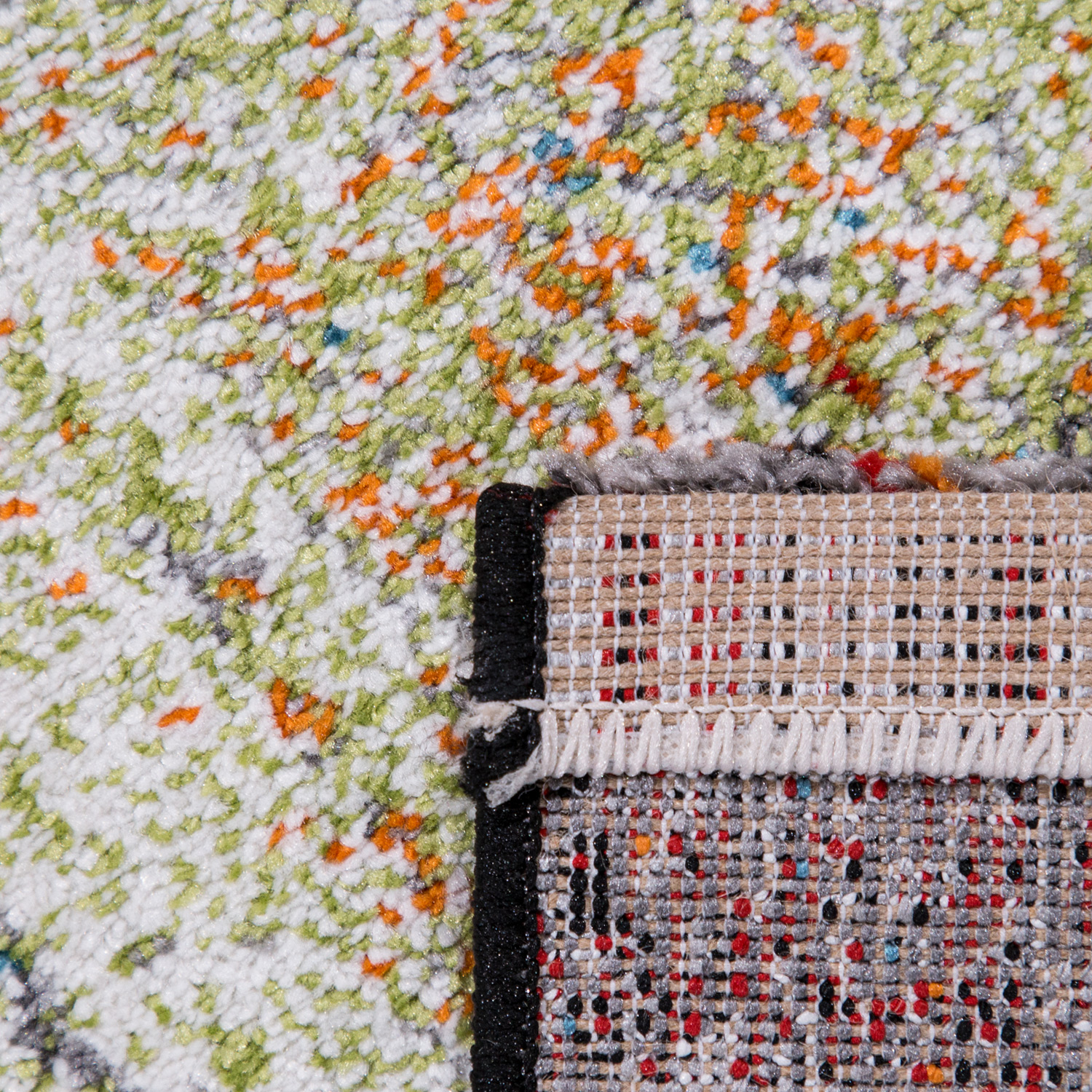 Teppich Schlafzimmer Kariert Abstrakt Vintage Mehrfarbig Gemustert
