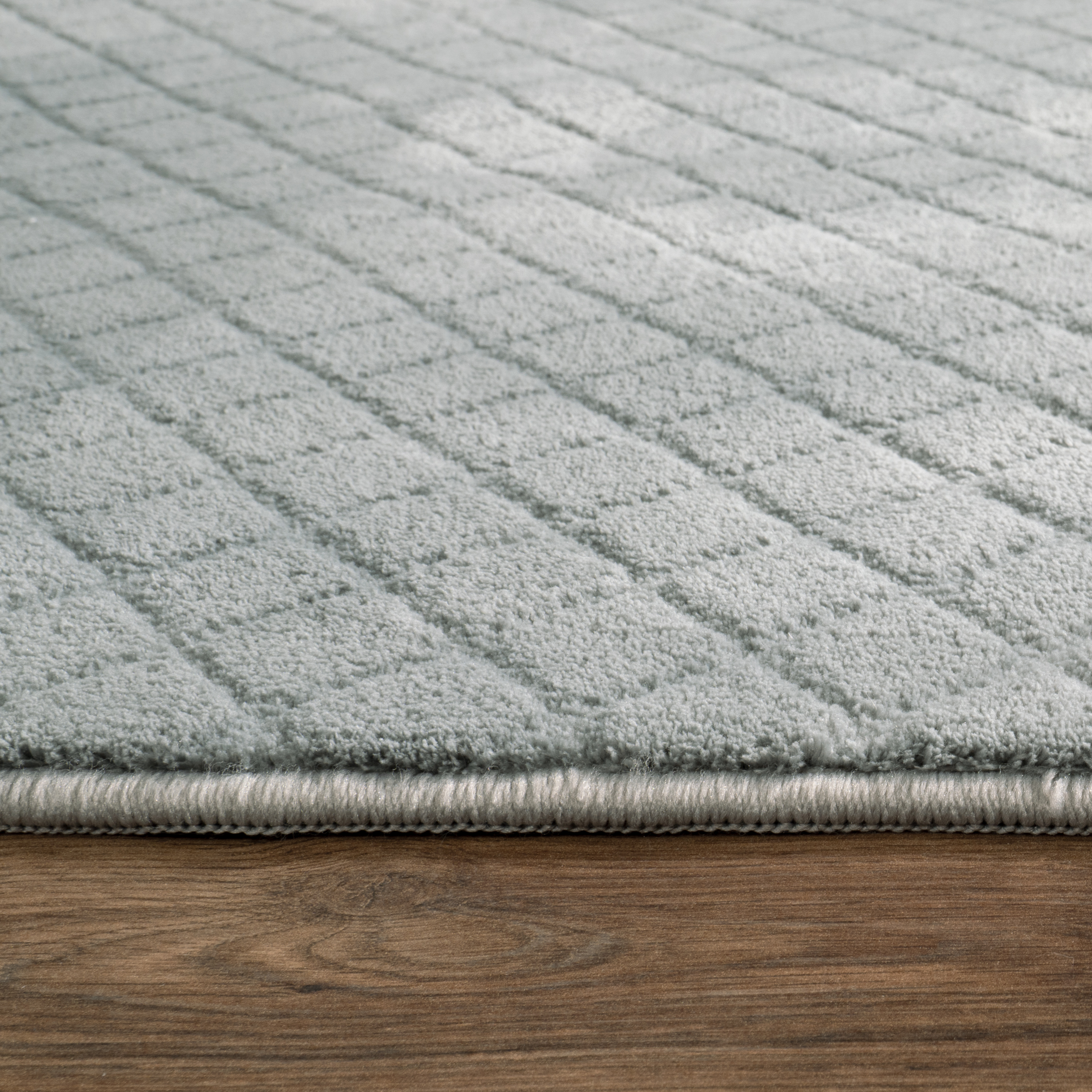 Waschbarer Teppich Rotella Grau Skandinavisch