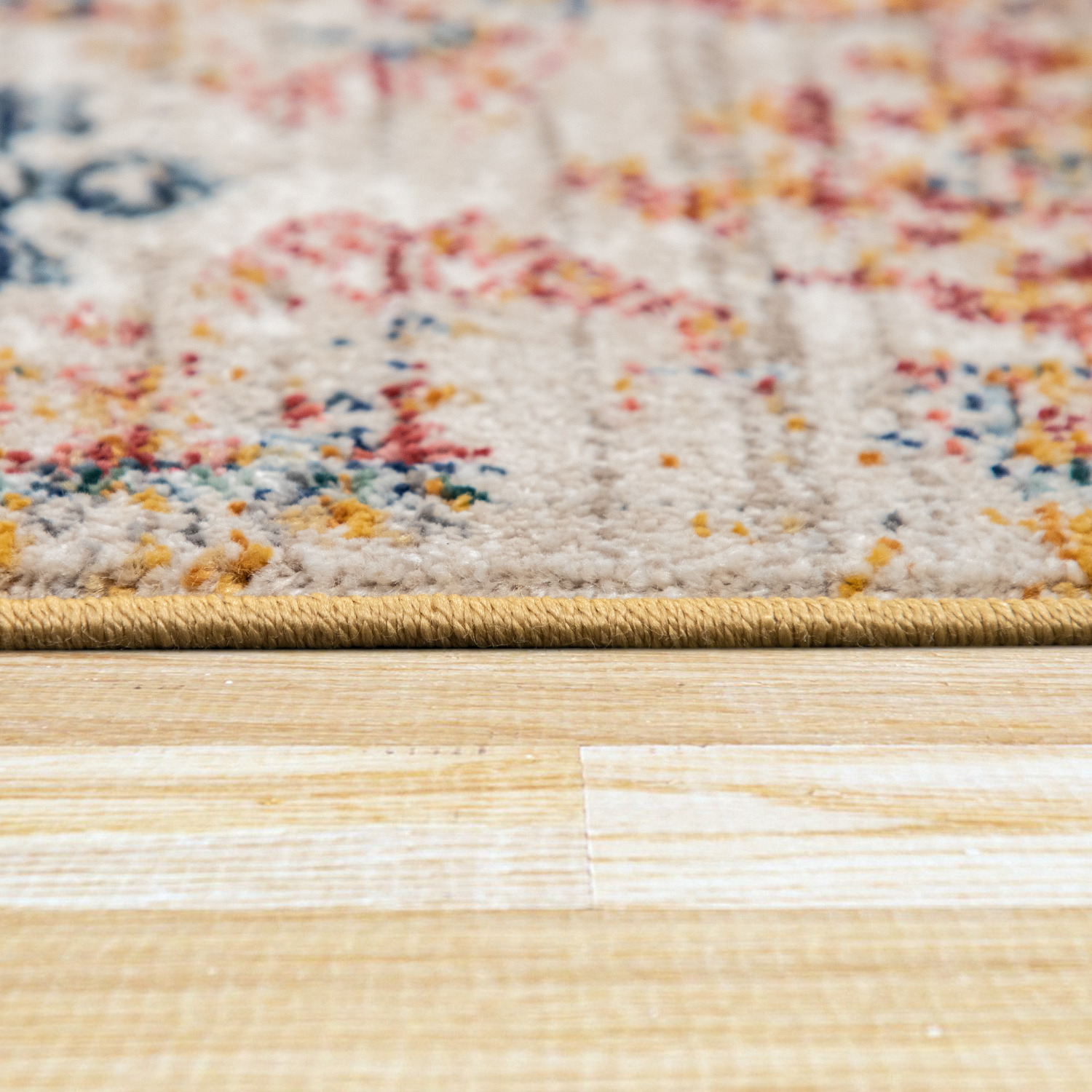 Teppich Schlafzimmer Orientalisches Muster Bordüre Gelb Orientalisch