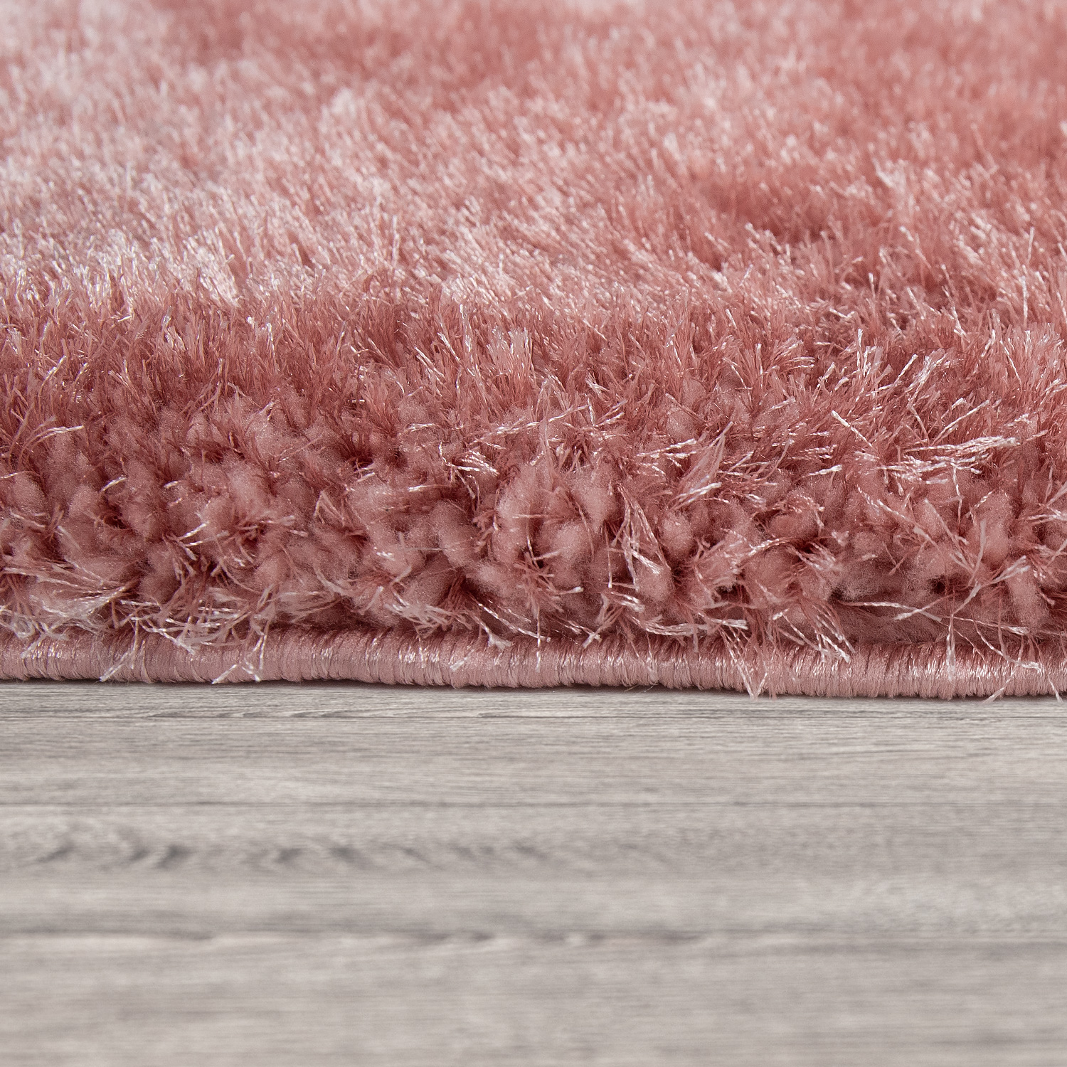Hochflor Teppich Wohnzimmer Shaggy 3-D Design Pink 