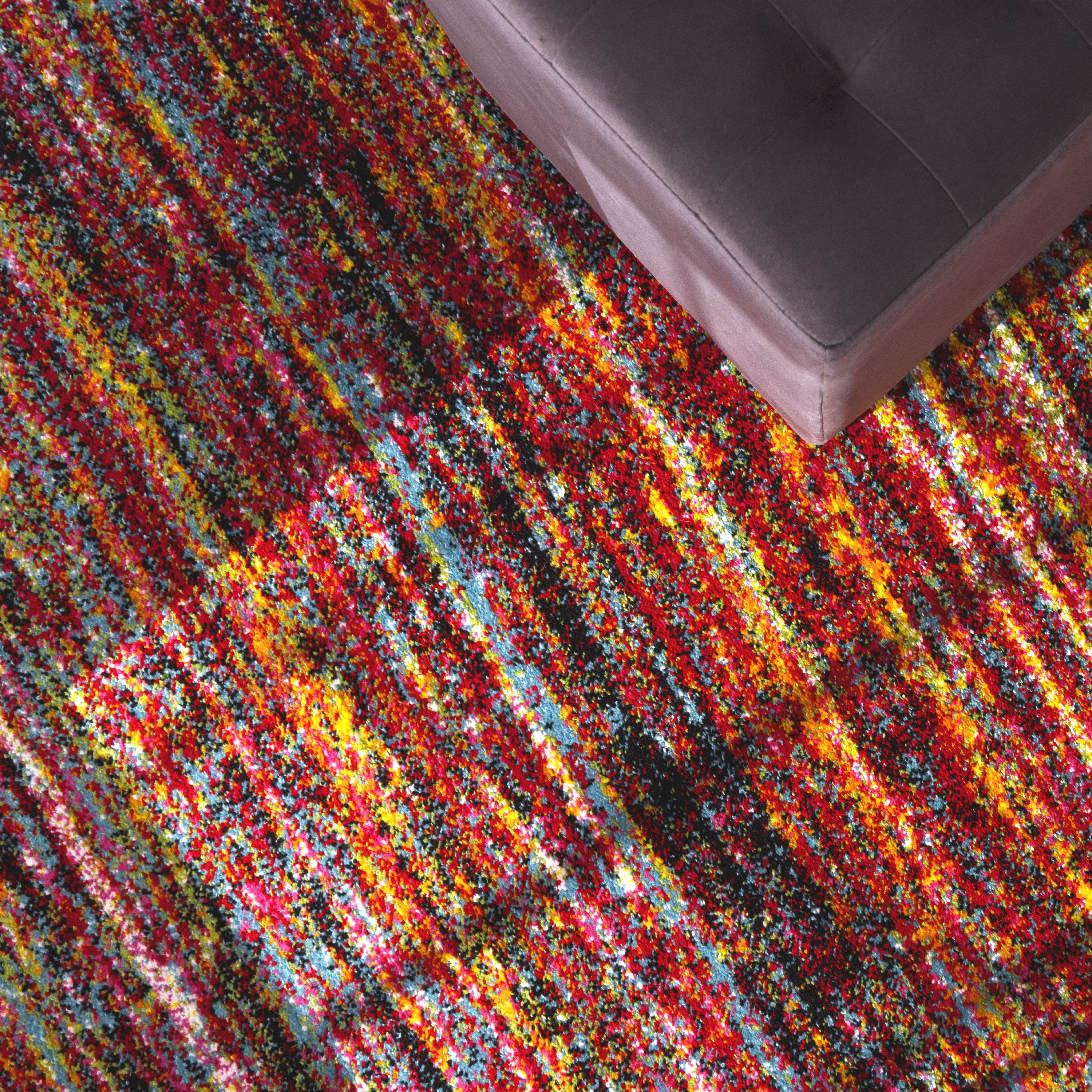 Teppiche Wohnzimmer Teppich Meliertes Design Mehrfarbig 