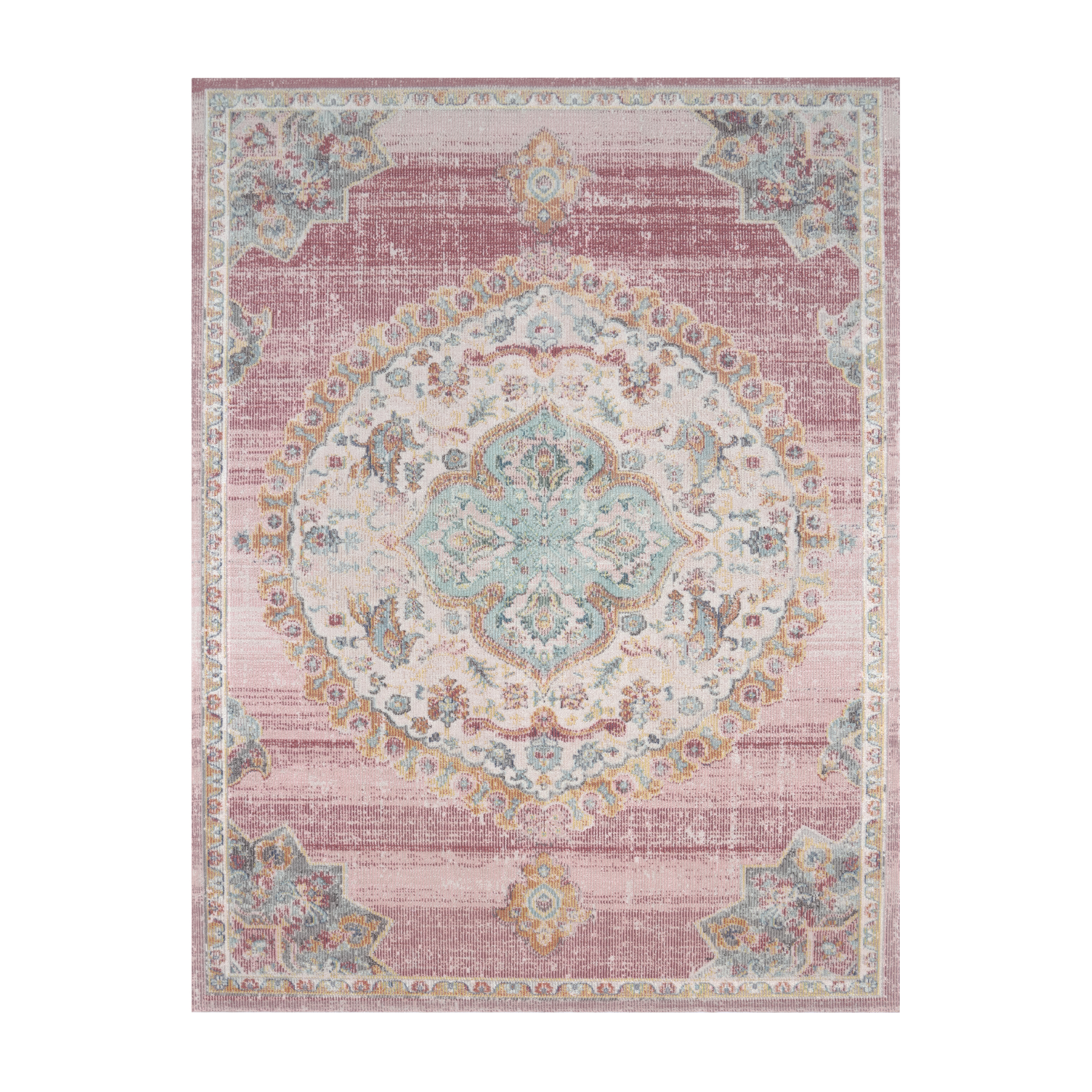 In- & Outdoor-Teppich Torino Pink Orientalisch
