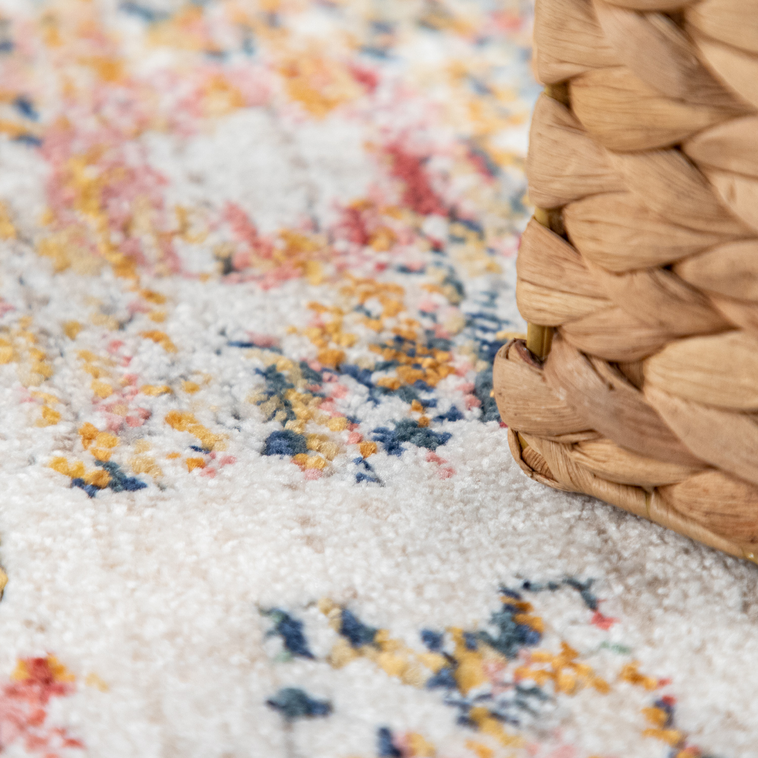 Teppich Schlafzimmer Pastell Orientalisches Muster Beige Orientalisch