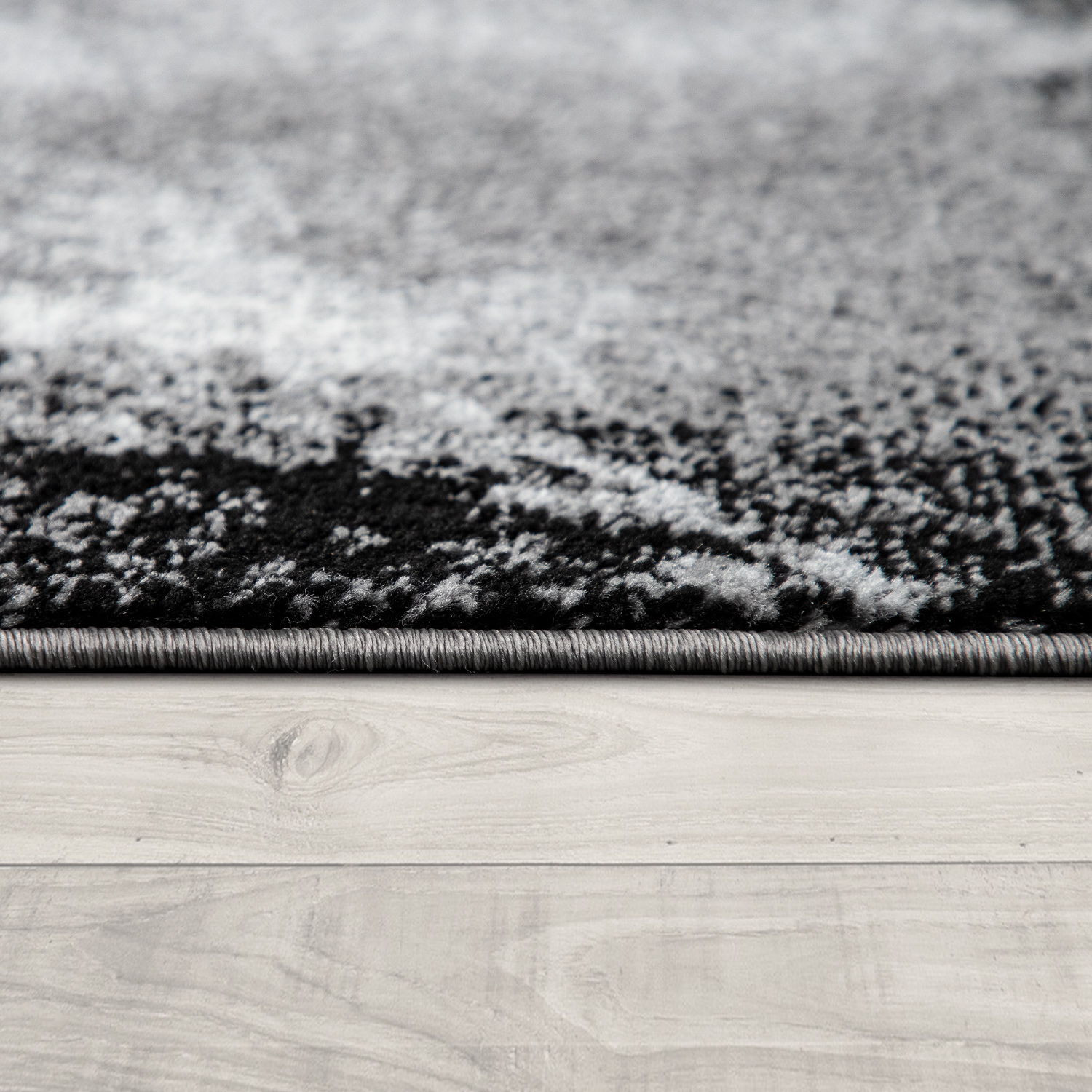 Teppich Schlafzimmer Muster Abstrakt Modern Grau Modern