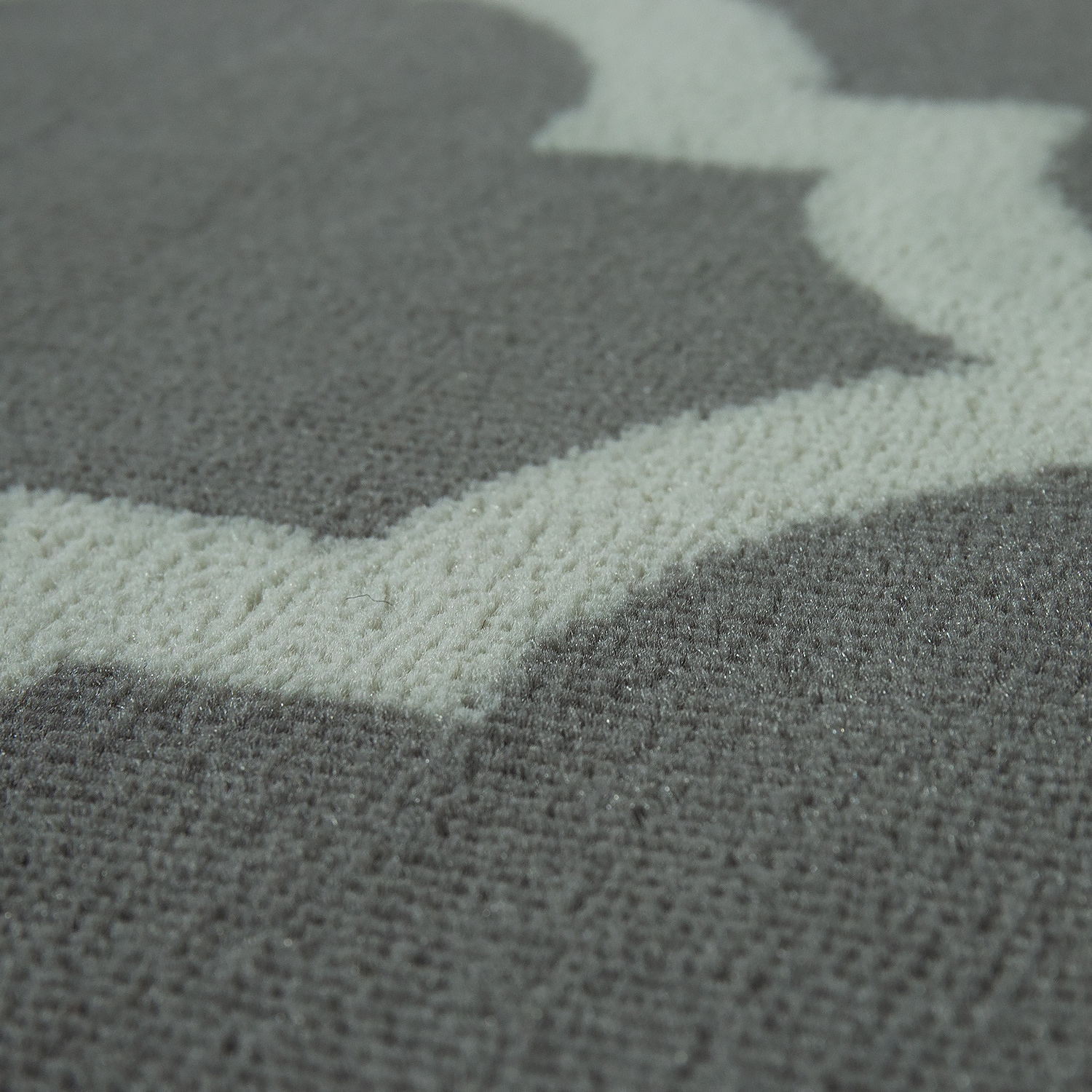 Teppich Marokkanisches Muster Kurzflor Grau 
