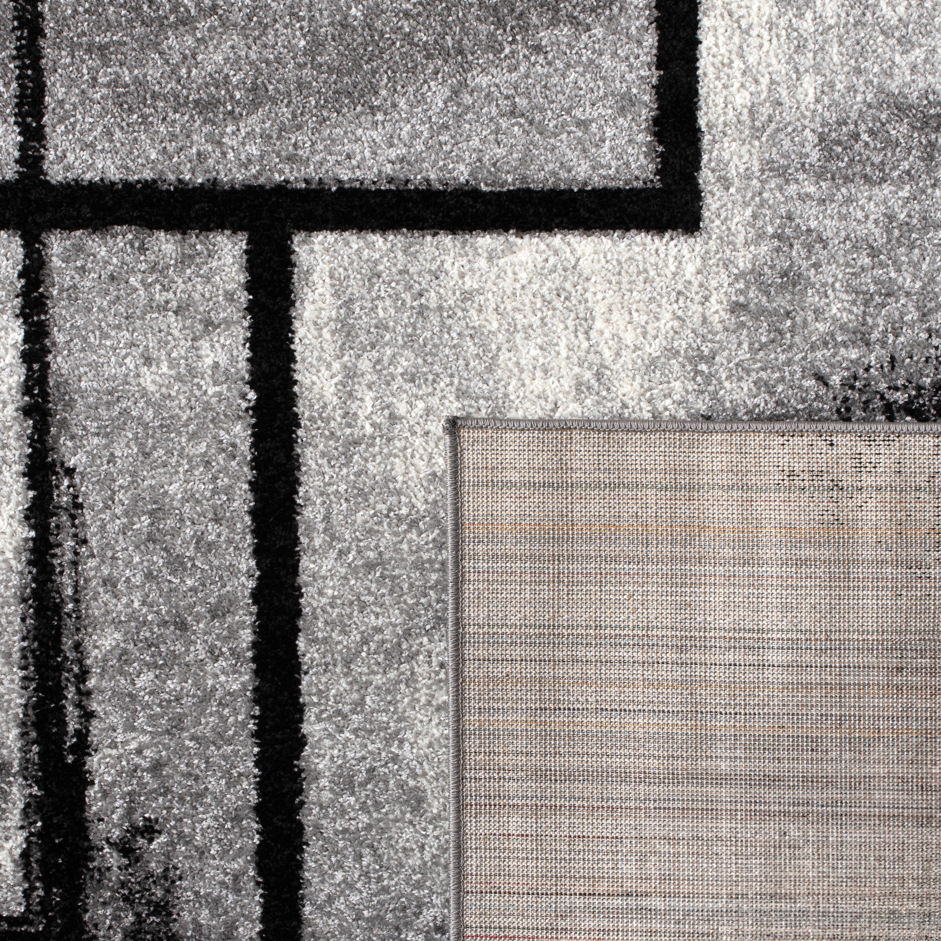 Teppich Schlafzimmer Geometrisches Muster Abstrakt Grau Modern