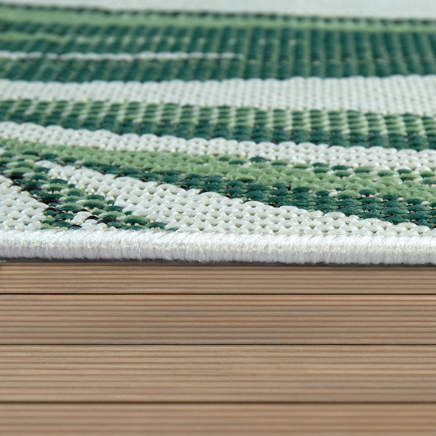 In- & Outdoor Teppich Muster Grün 