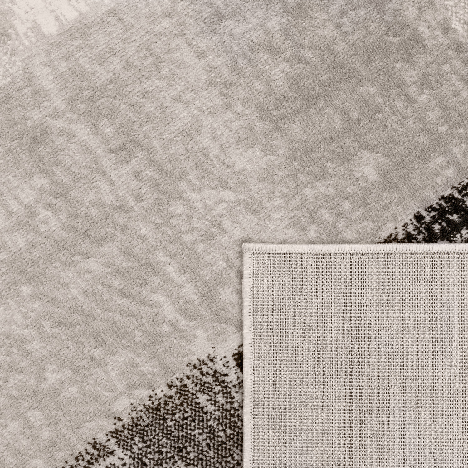 Teppich Wohnzimmer Kariertes Muster Vintage Grau Vintage