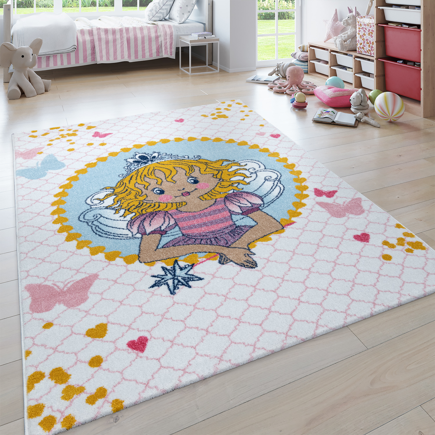 Kinder-Teppich Prinzessin Lillifee Beige 