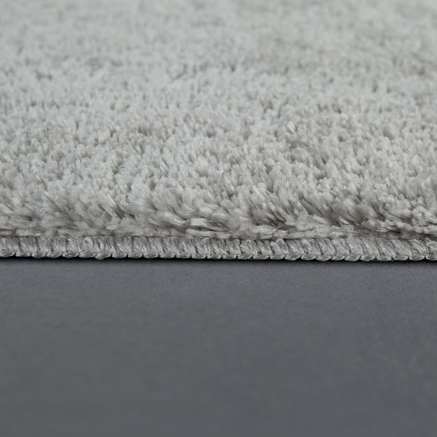 Badezimmer Teppich Microfaser Kuschelig Gemütlich Grau Modern