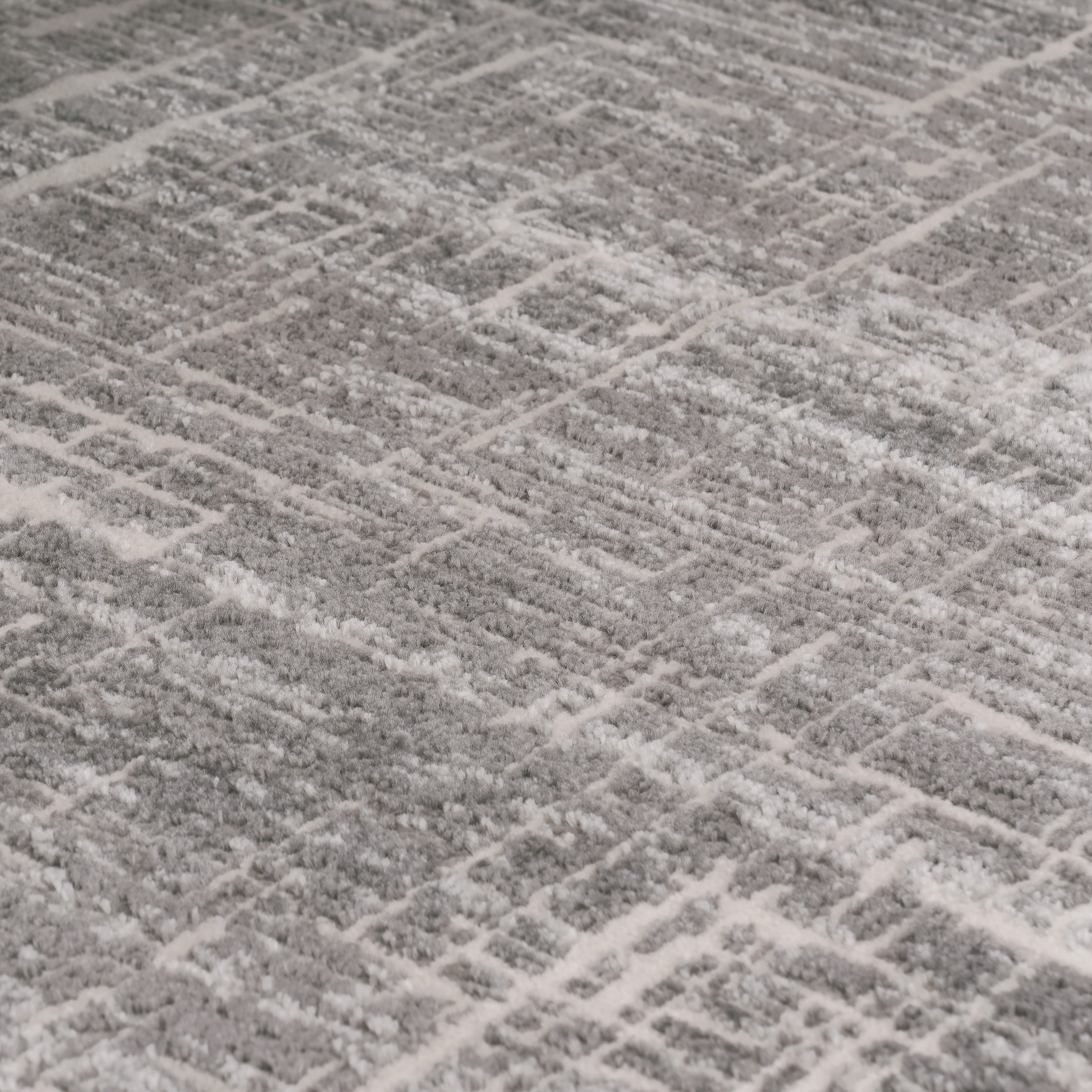 Teppich Esszimmer Abstrakt Geometrisch Modern Grau Gestreift