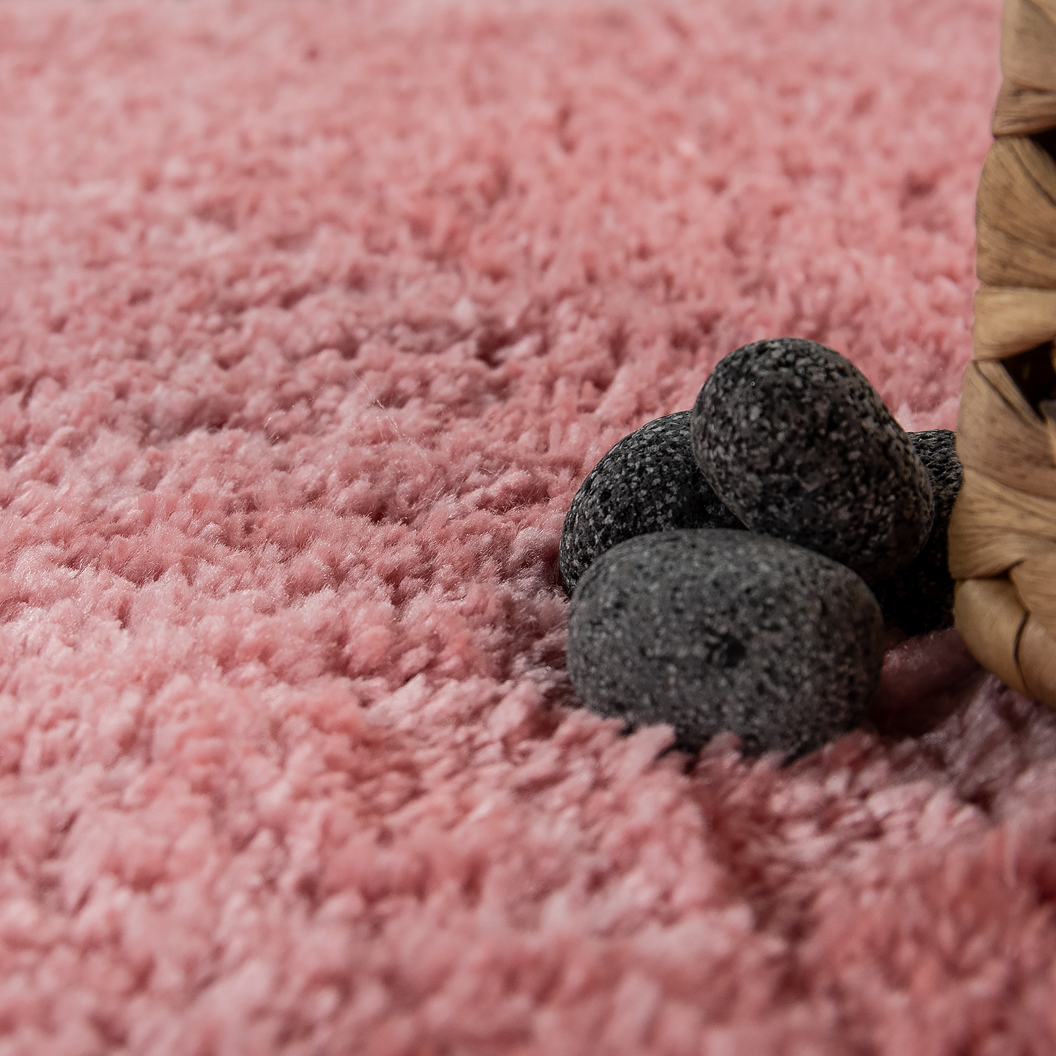 Badezimmer Teppich Microfaser Kuschelig Gemütlich Pink Modern