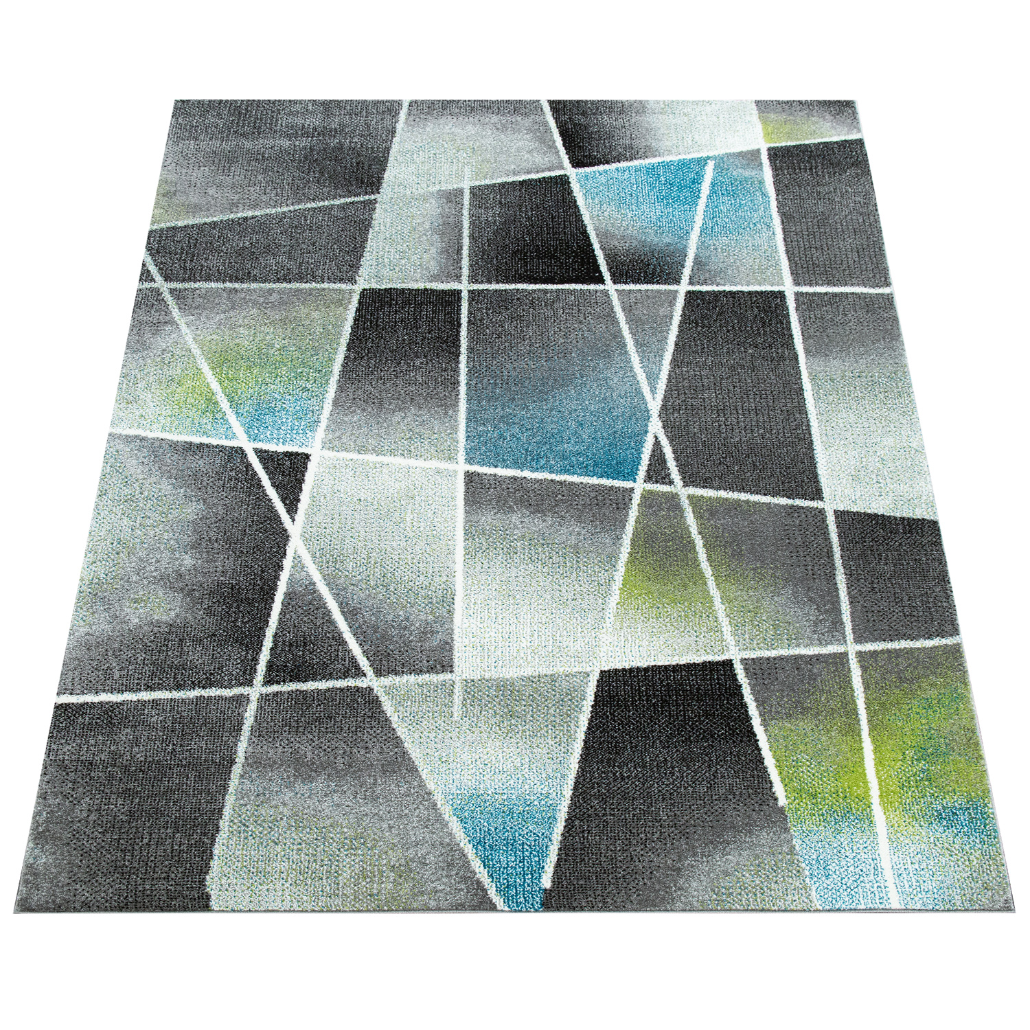 Kurzflor-Teppich Mit Abstraktem Muster Farbverlauf Mehrfarbig 