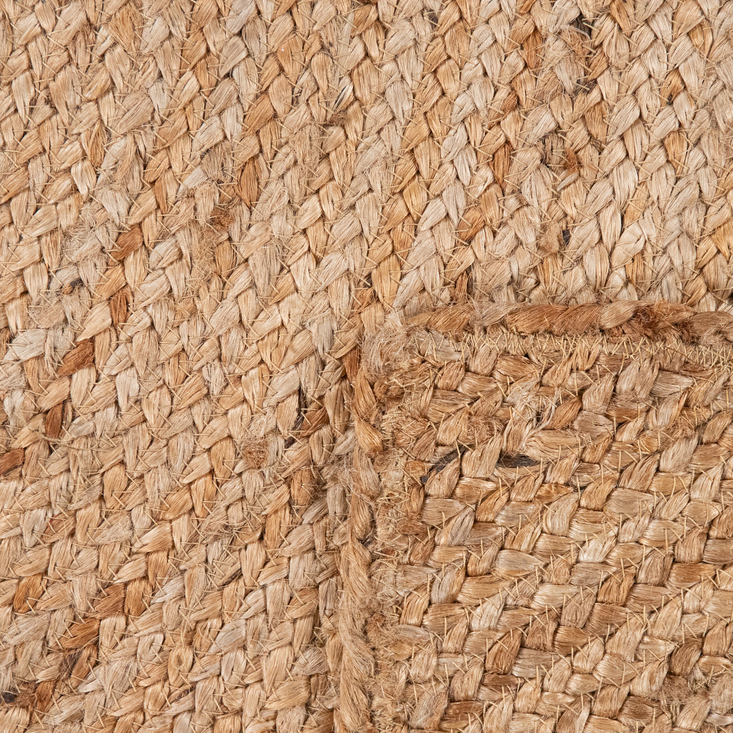 Wohnzimmer Teppich Kurzflor Handgeknüpft Natur Design Abstrakt Modern Unifarben Beige 