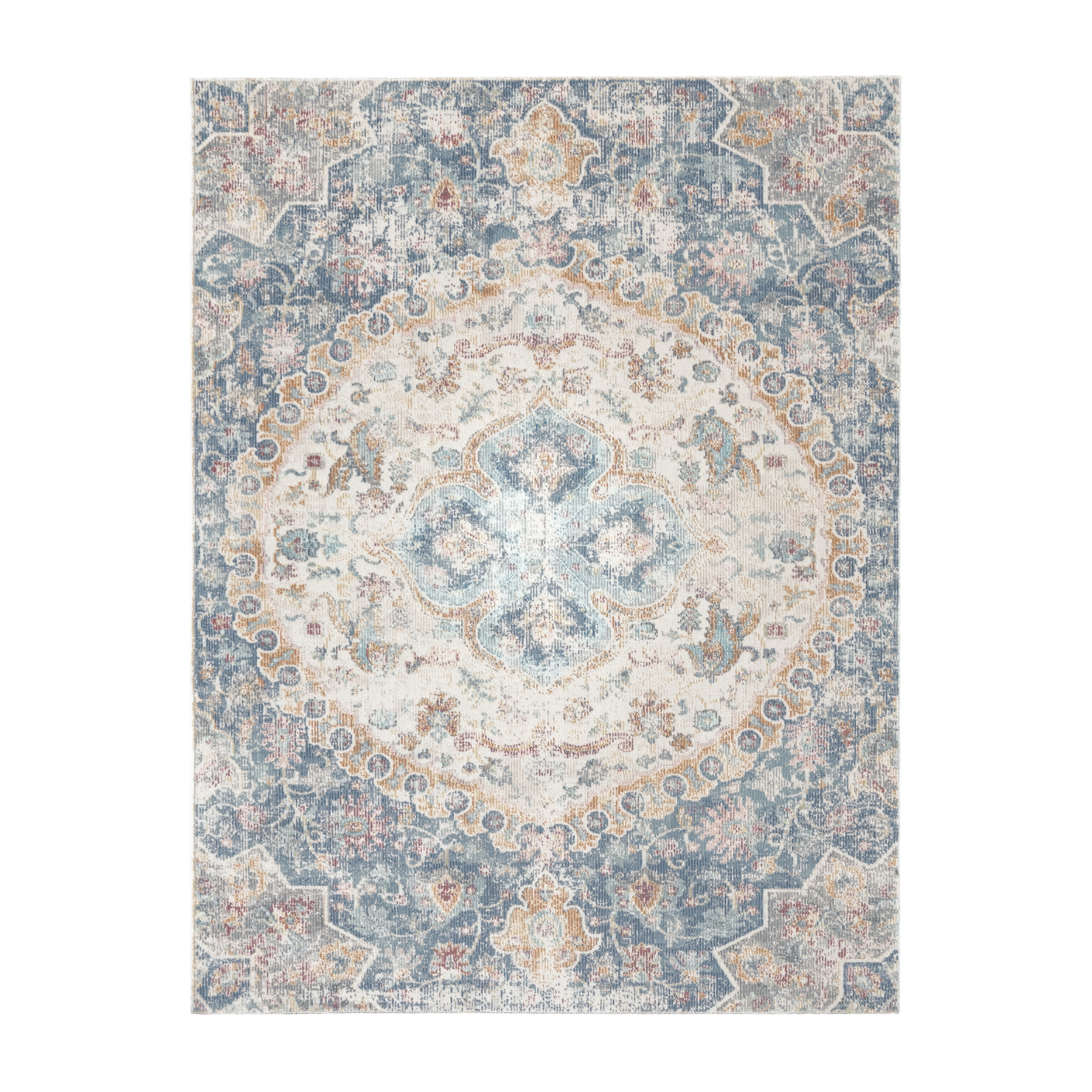 In- & Outdoor-Teppich Torino Blau Orientalisch