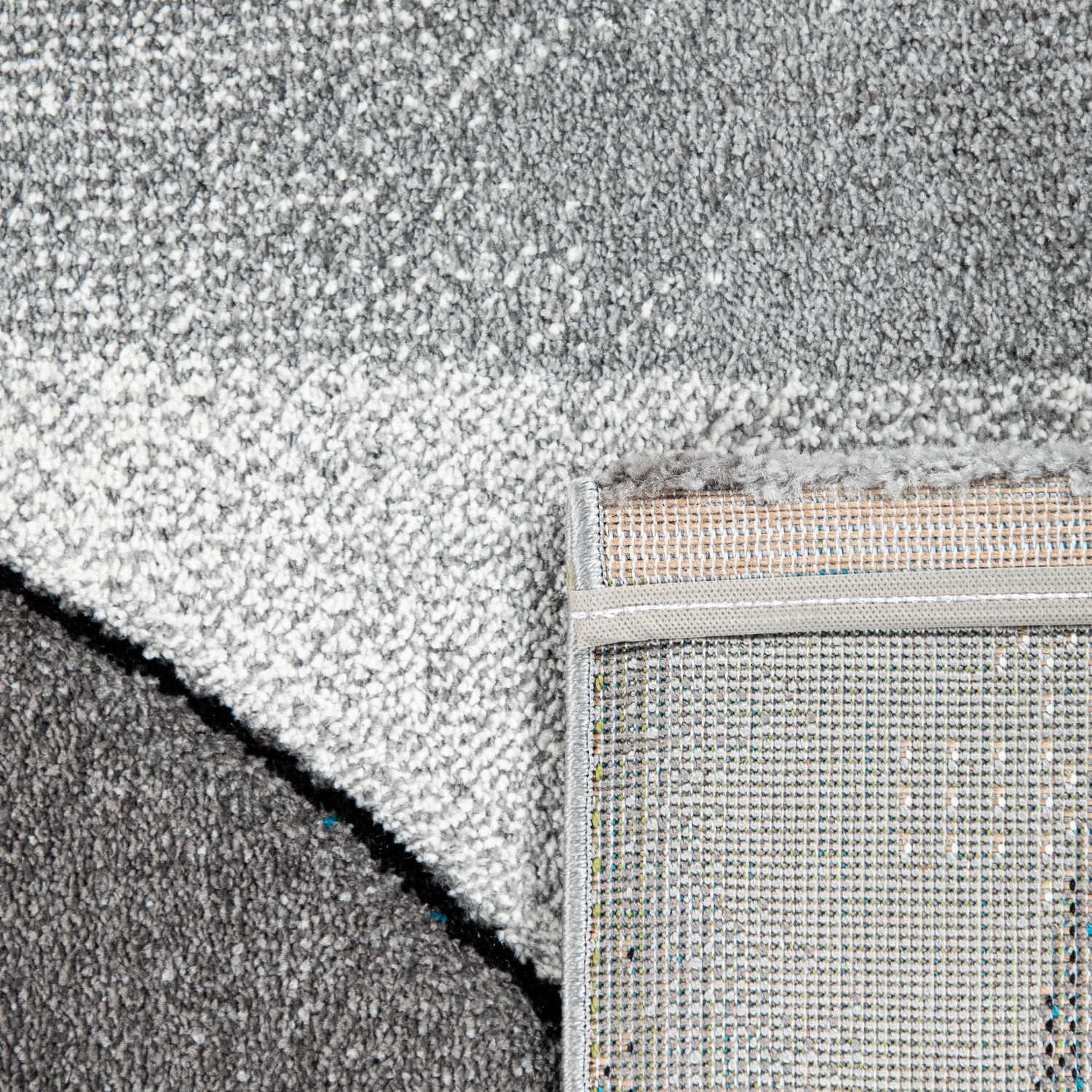 Teppich Wohnzimmer 3D Effekt Abstraktes Muster Türkis 