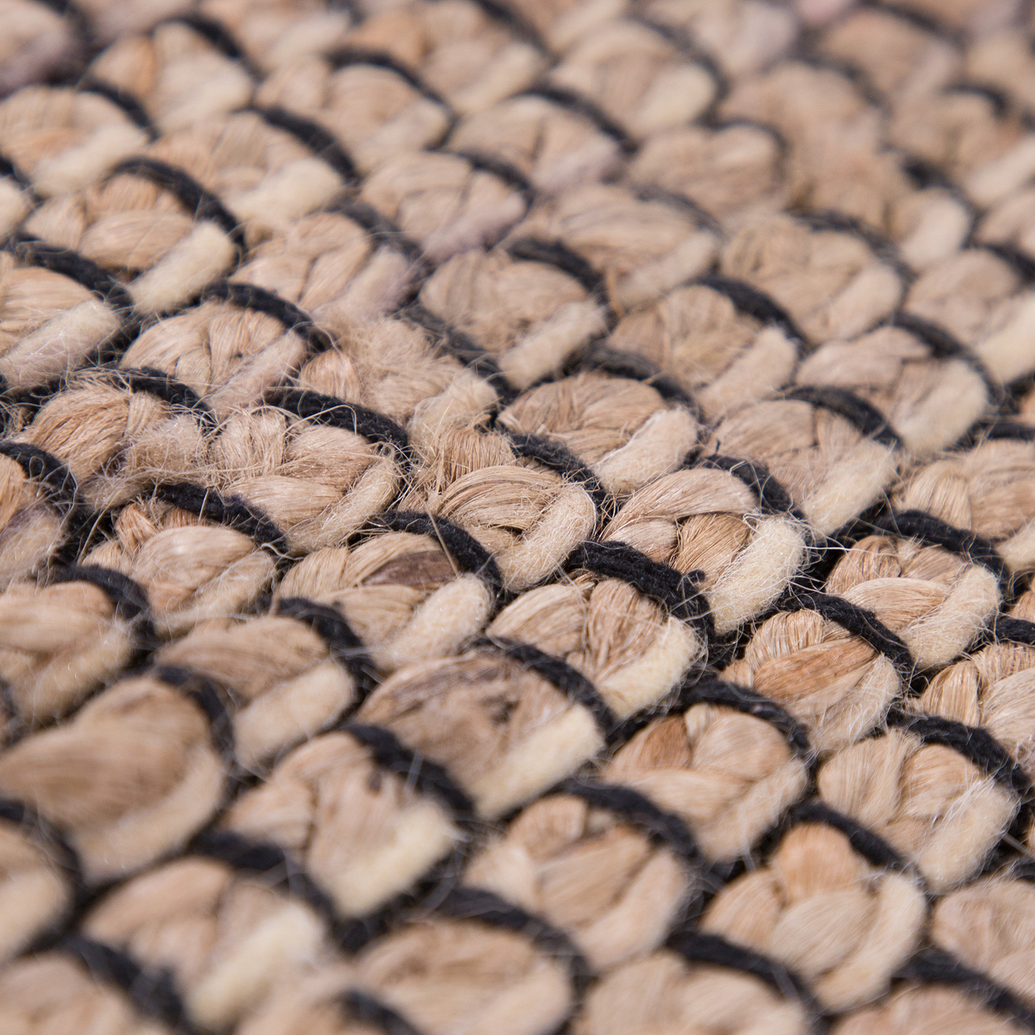 Handgewebter Teppich Mit Ethno Muster Beige 