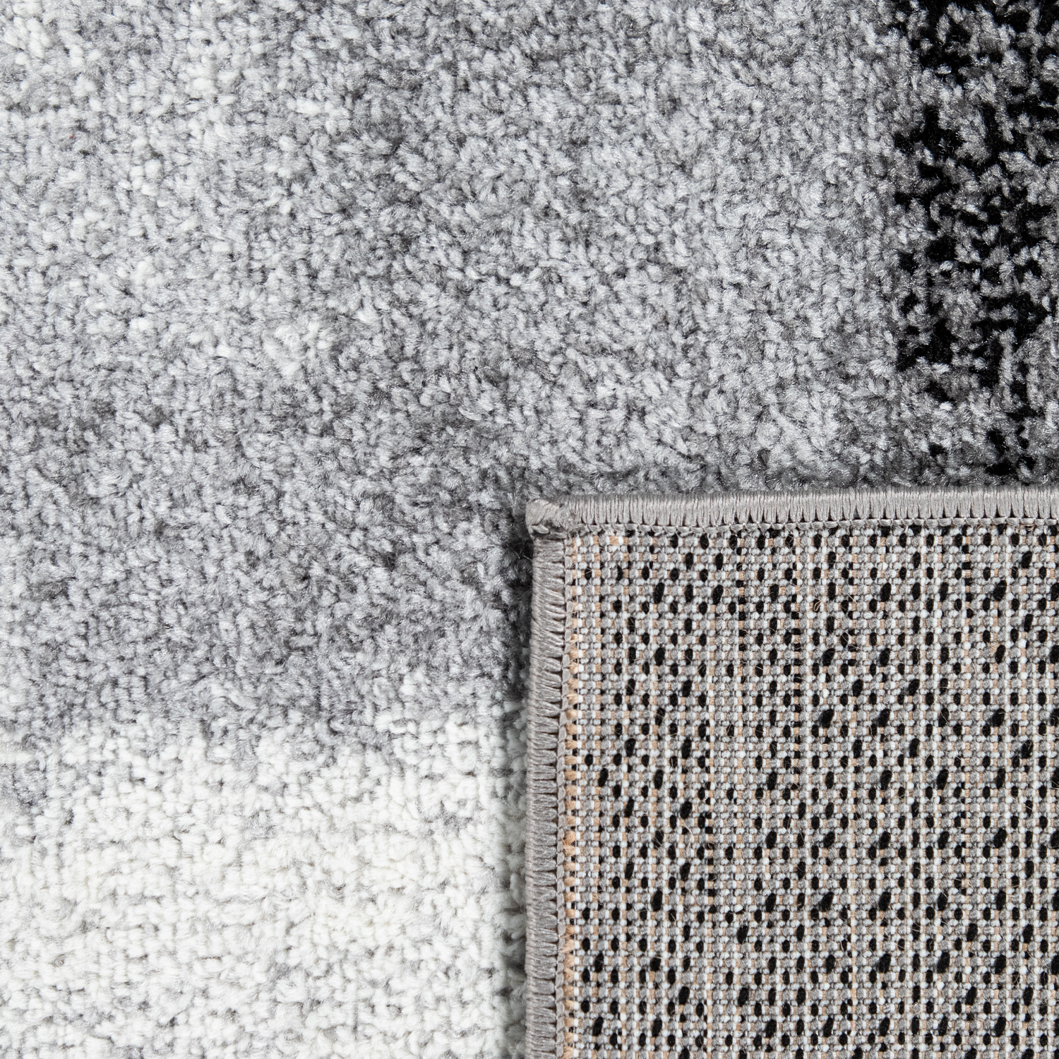 Teppich Schlafzimmer Abstrakt Modern Farbverlauf Grau Modern