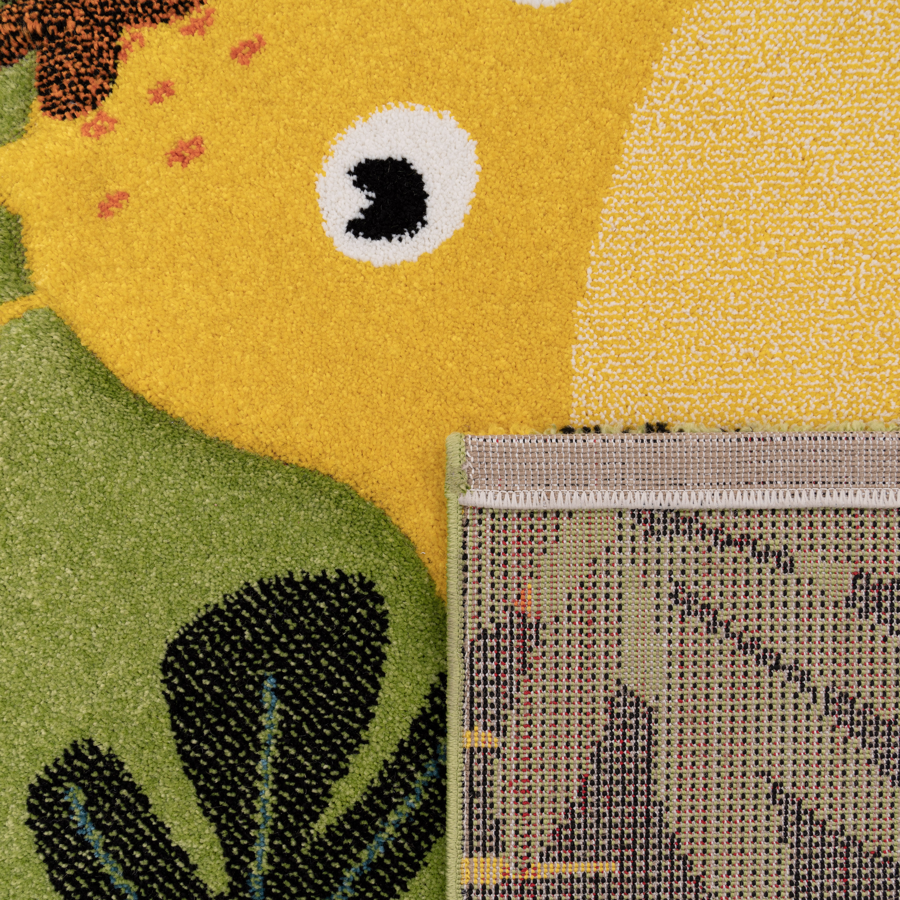 Teppich Kinderzimmer Modern Tier Motiv Dschungel Grün Kind