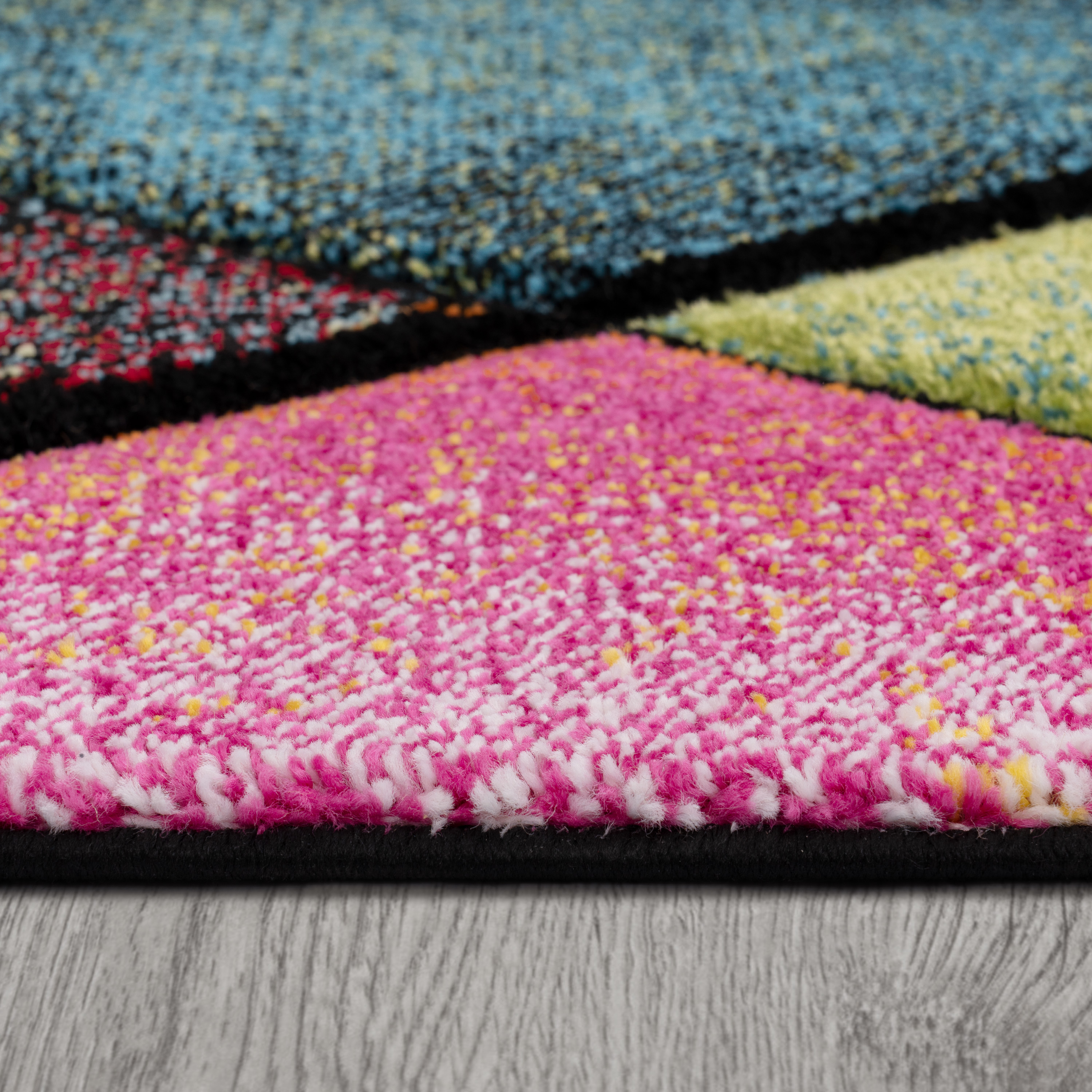 Teppich Schlafzimmer Geometrisches Rauten Muster Mehrfarbig Modern