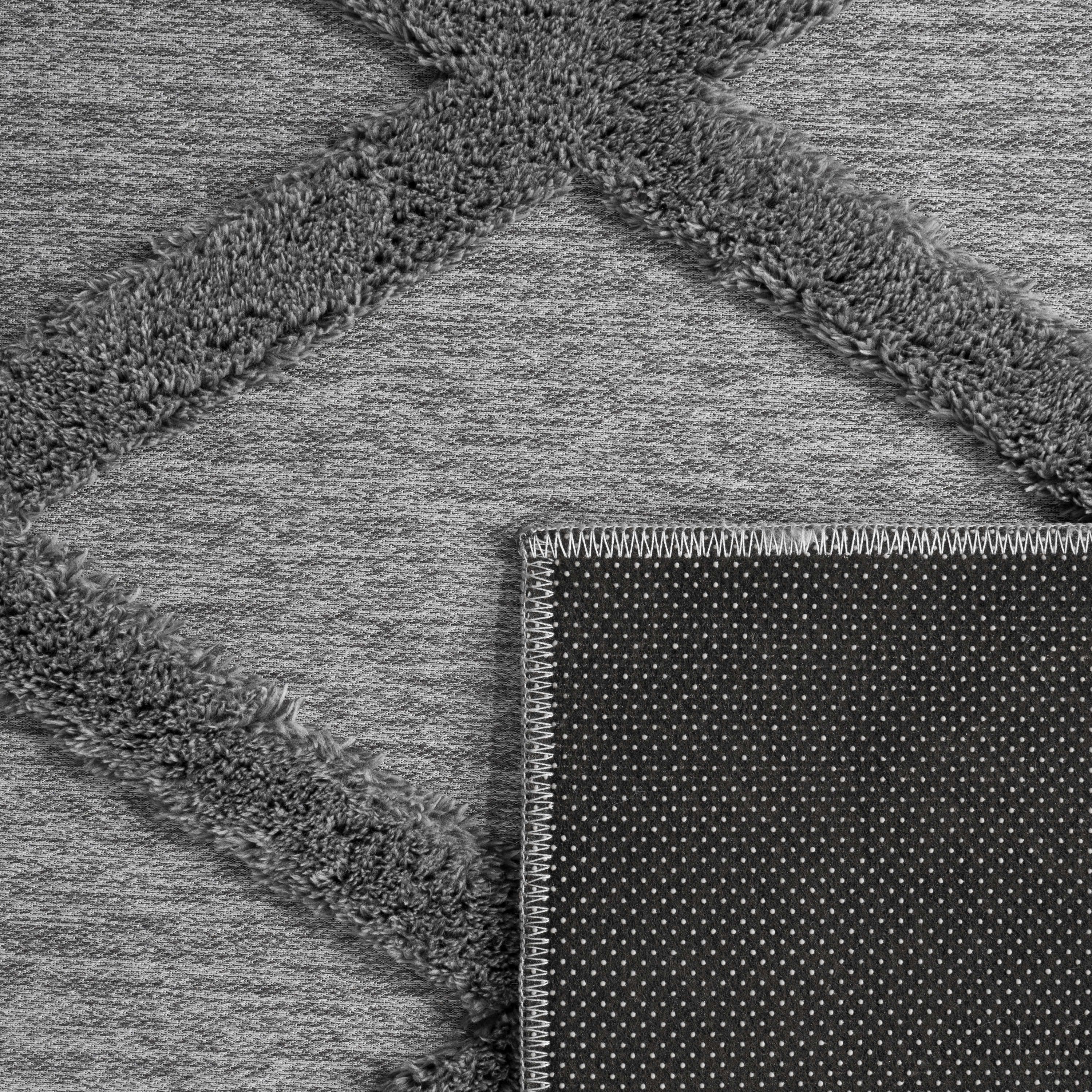 Waschbarer Teppich Utah Grau Skandinavisch
