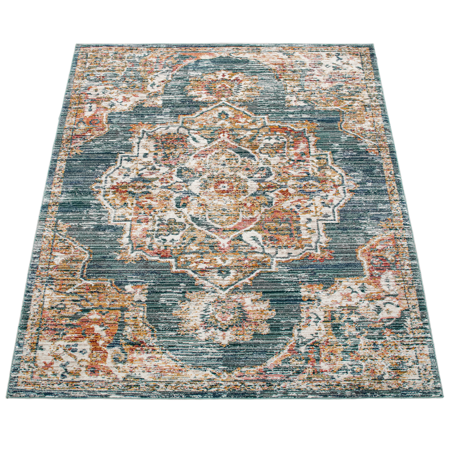 Teppich Schlafzimmer Pastell Orientalisches Muster Türkis Orientalisch