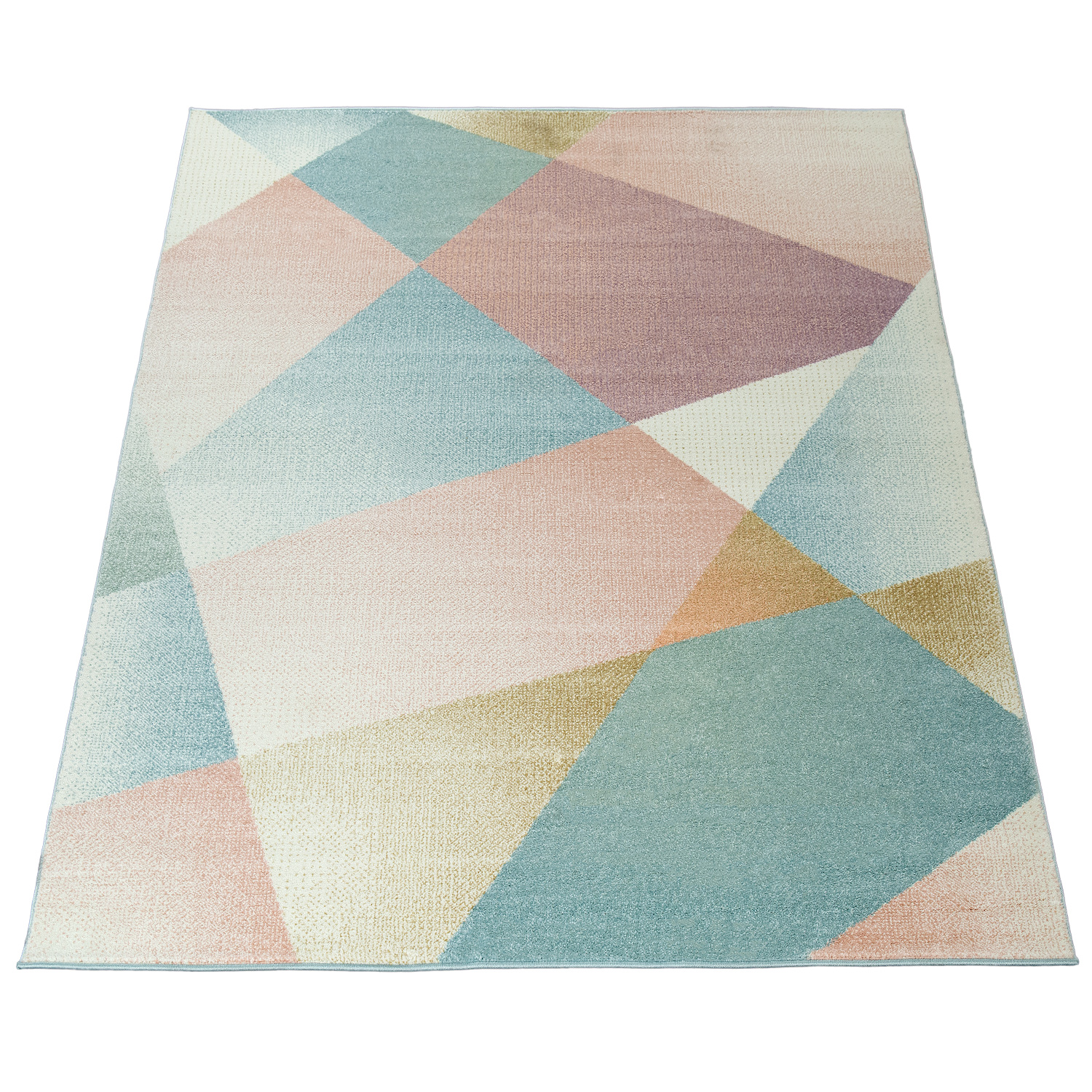 Teppich Wohnzimmer Abstraktes Design Linien Muster Mehrfarbig 