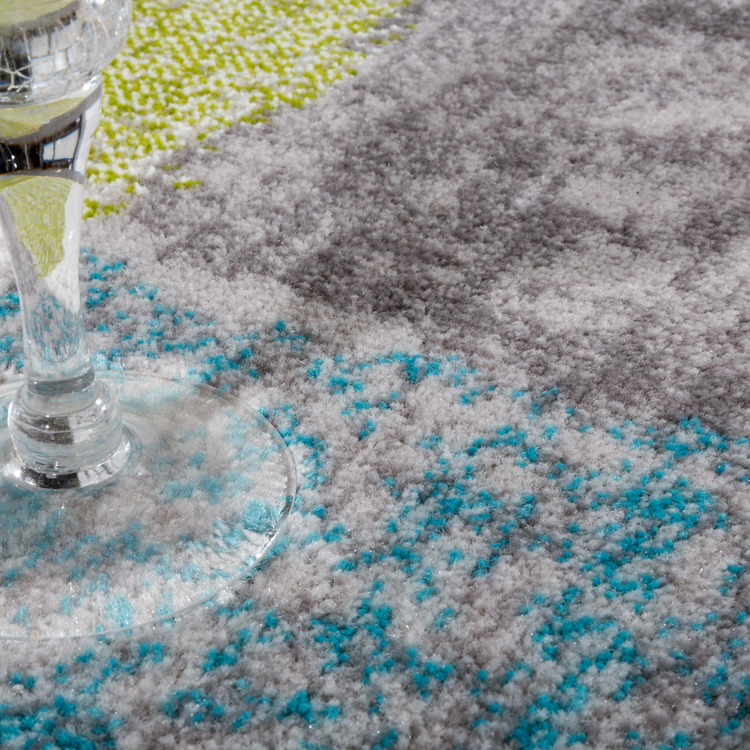 Teppich Esszimmer Abstraktes Geometrisches Muster Mehrfarbig Modern