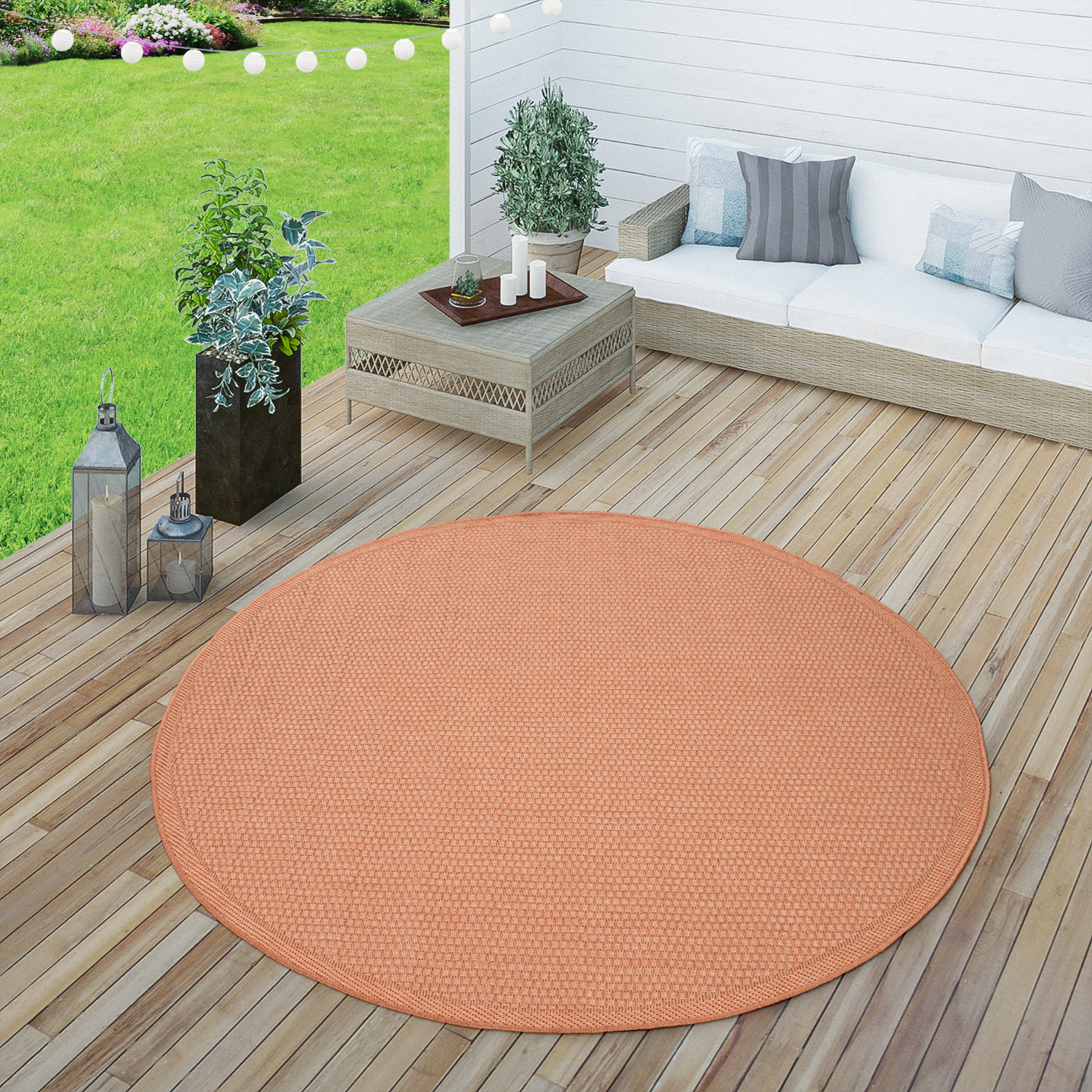 In- & Outdoor-Teppich Timba Rost Modern
