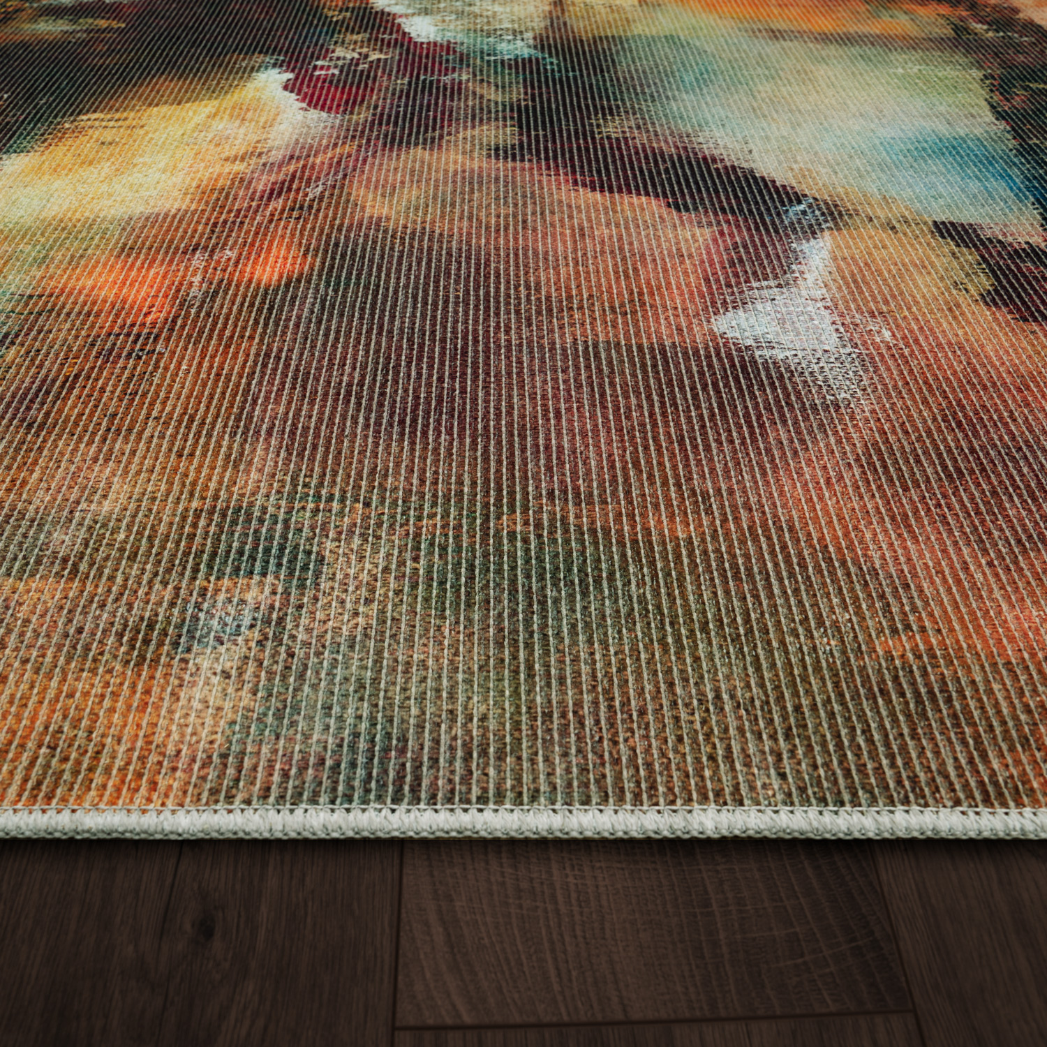 Teppich Esszimmer Mit Abstraktem Muster Vintage Mehrfarbig Vintage
