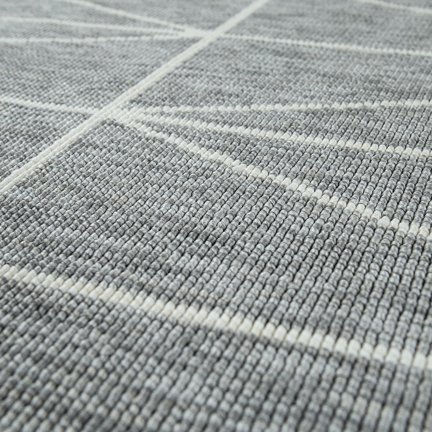 Schlafzimmer Teppich Skandinavisches Muster Modern Grau 