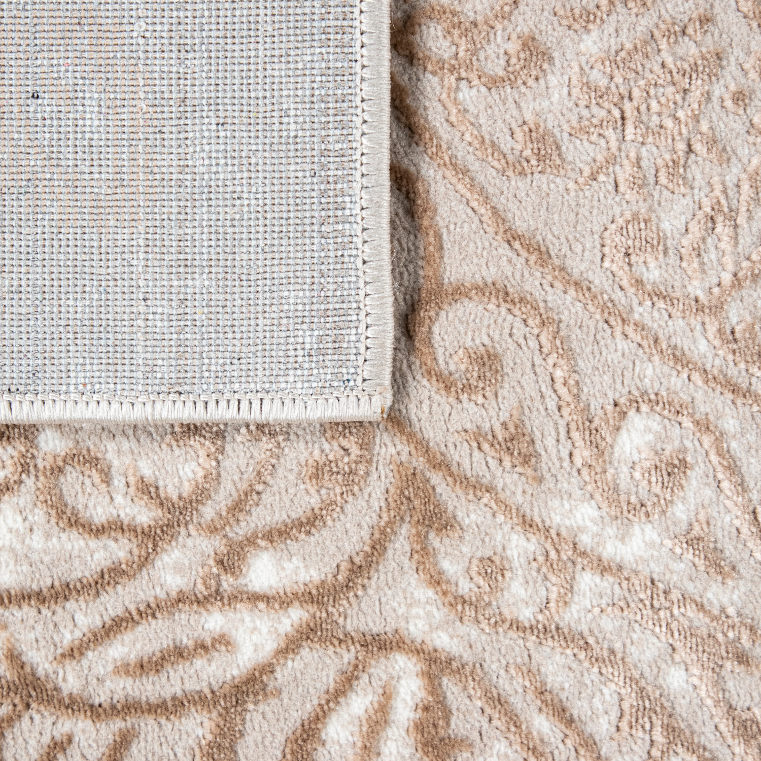 Teppich Wohnzimmer Modernes Oriantalisches Muster Beige 