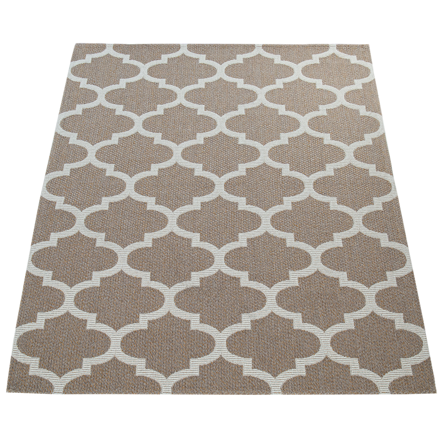 Orient Teppich Web Muster Marokkanisches Design Beige 