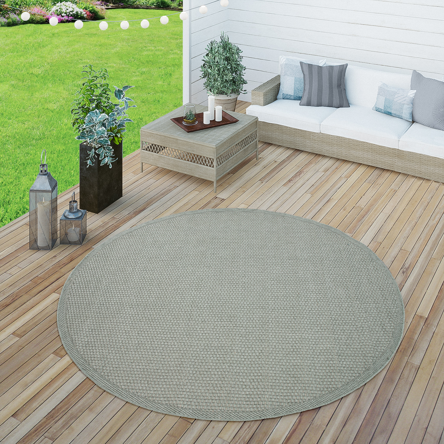 In- & Outdoor-Teppich Timba Grün Modern