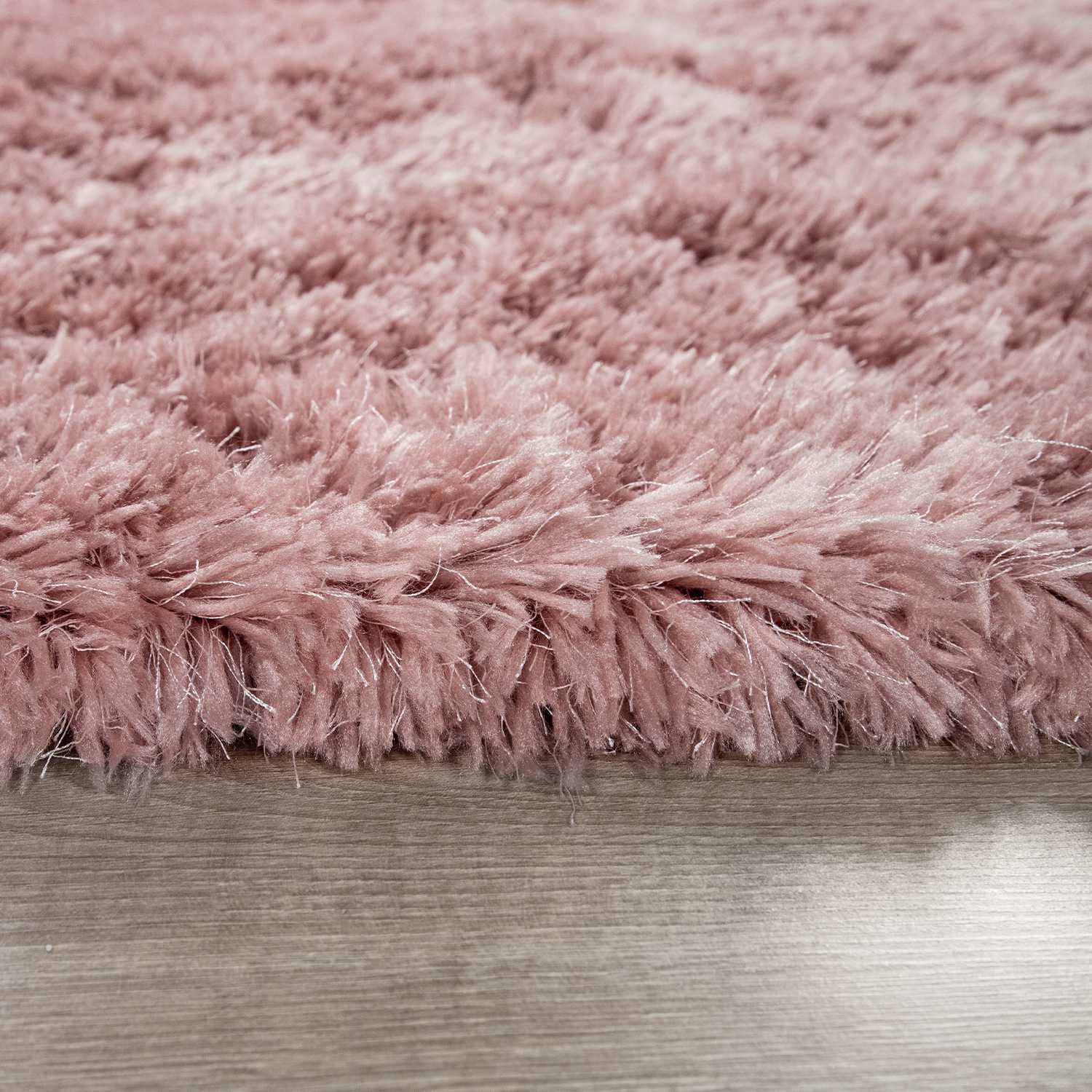 Hochflor-Teppich Alba Pink Modern