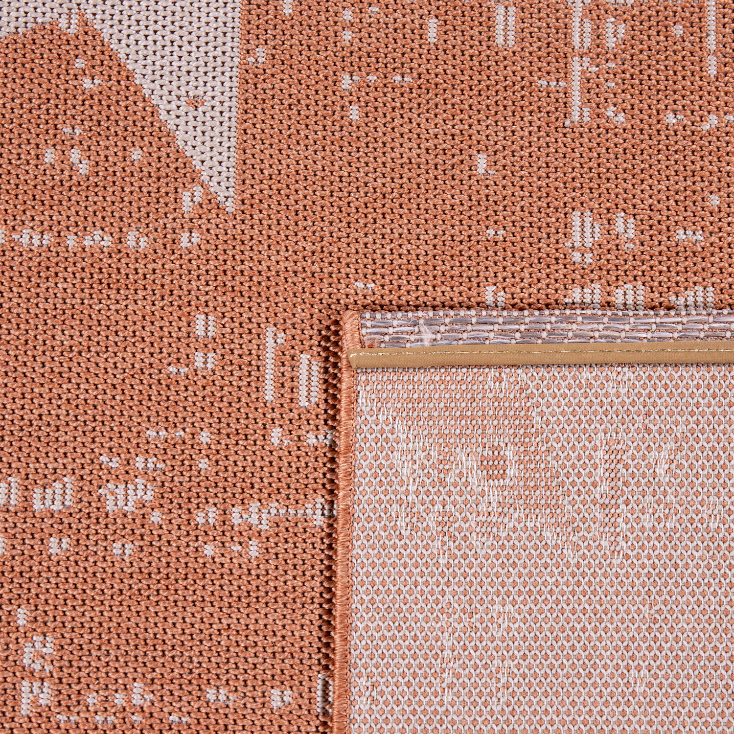 Teppich Für In-& Outdoor Modernes Sternen Design Orange Mit Motiv