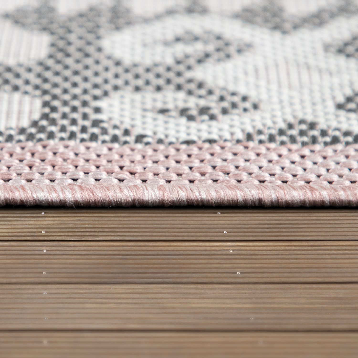 In- & Outdoor-Teppich Orient-Design Balkon Pink 