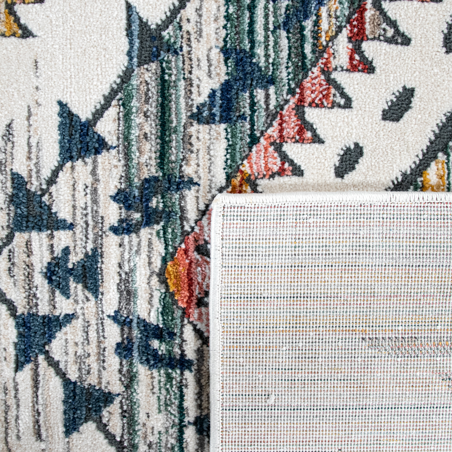 Teppich Wohn- Und Esszimmer Mit Boho Muster Mehrfarbig Modern