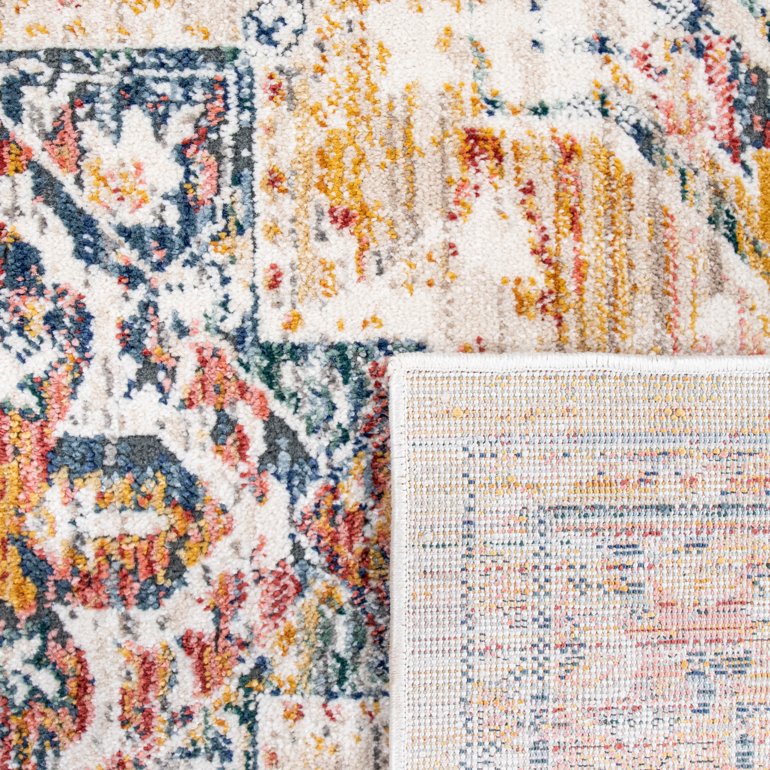 Teppich Schlafzimmer Pastell Orientalisches Muster Mehrfarbig Orientalisch